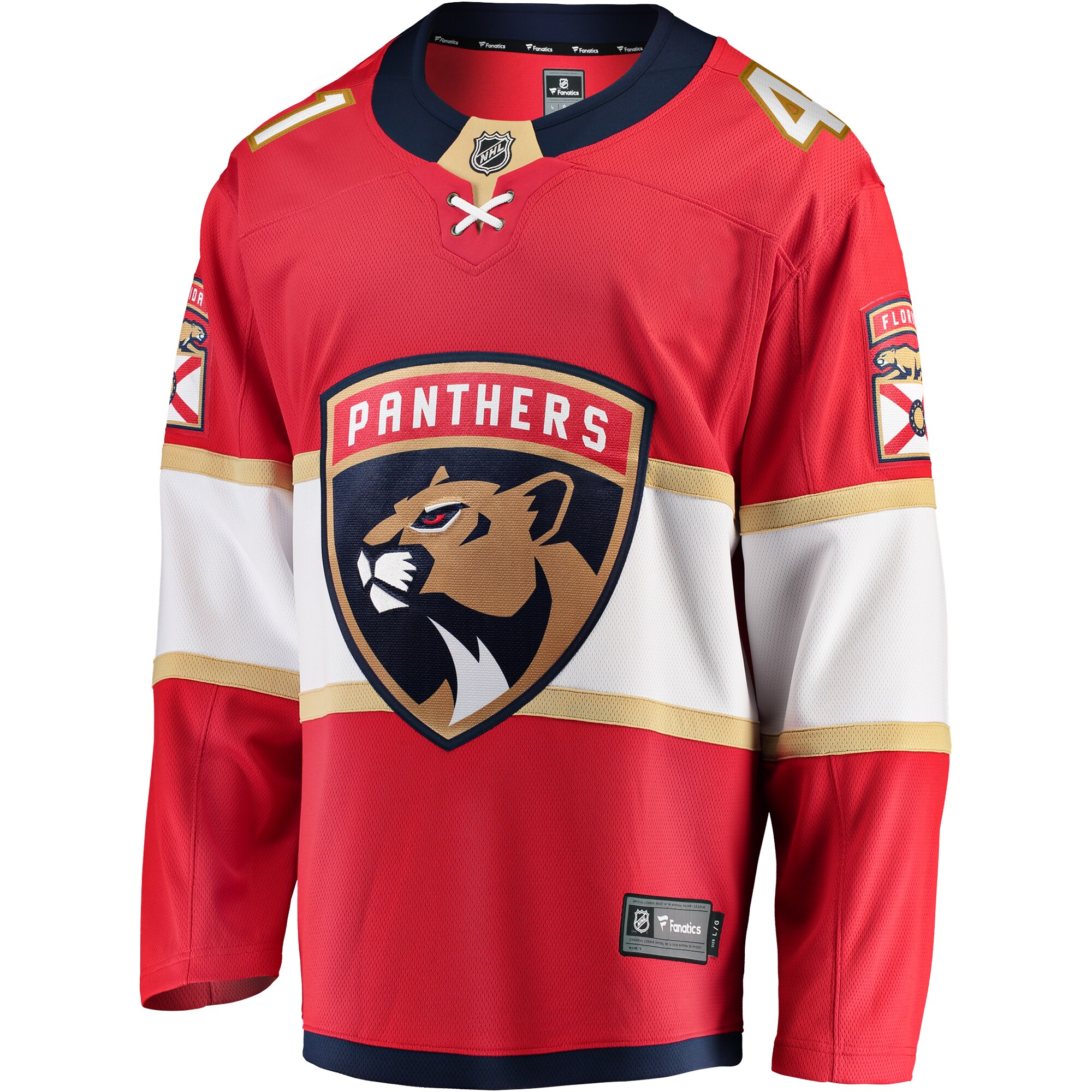 Anthony Stolarz Florida Panthers Fanatics Home Breakaway Jersey - Red cheap jerseys for sale - CheapJerseys.Shop