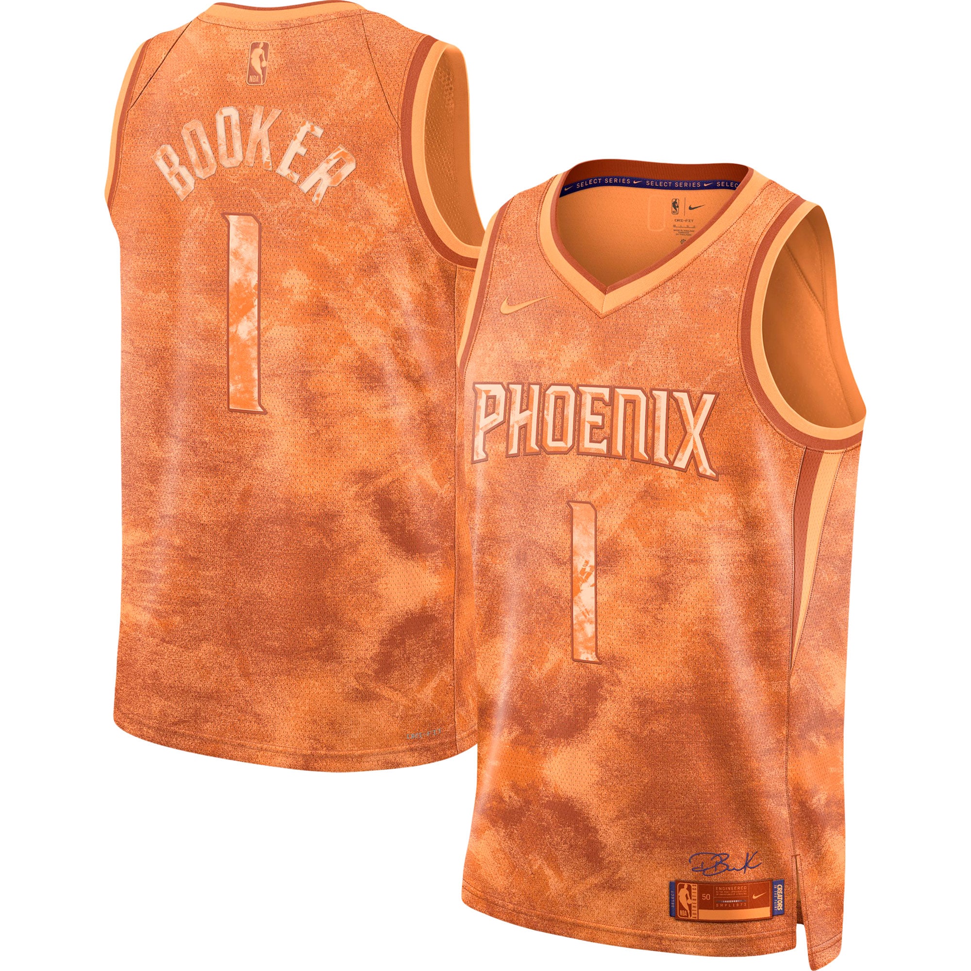 Devin Booker Phoenix Suns Unisex Select Series Swingman Jersey - Orange cheap jerseys for sale - CheapJerseys.Shop