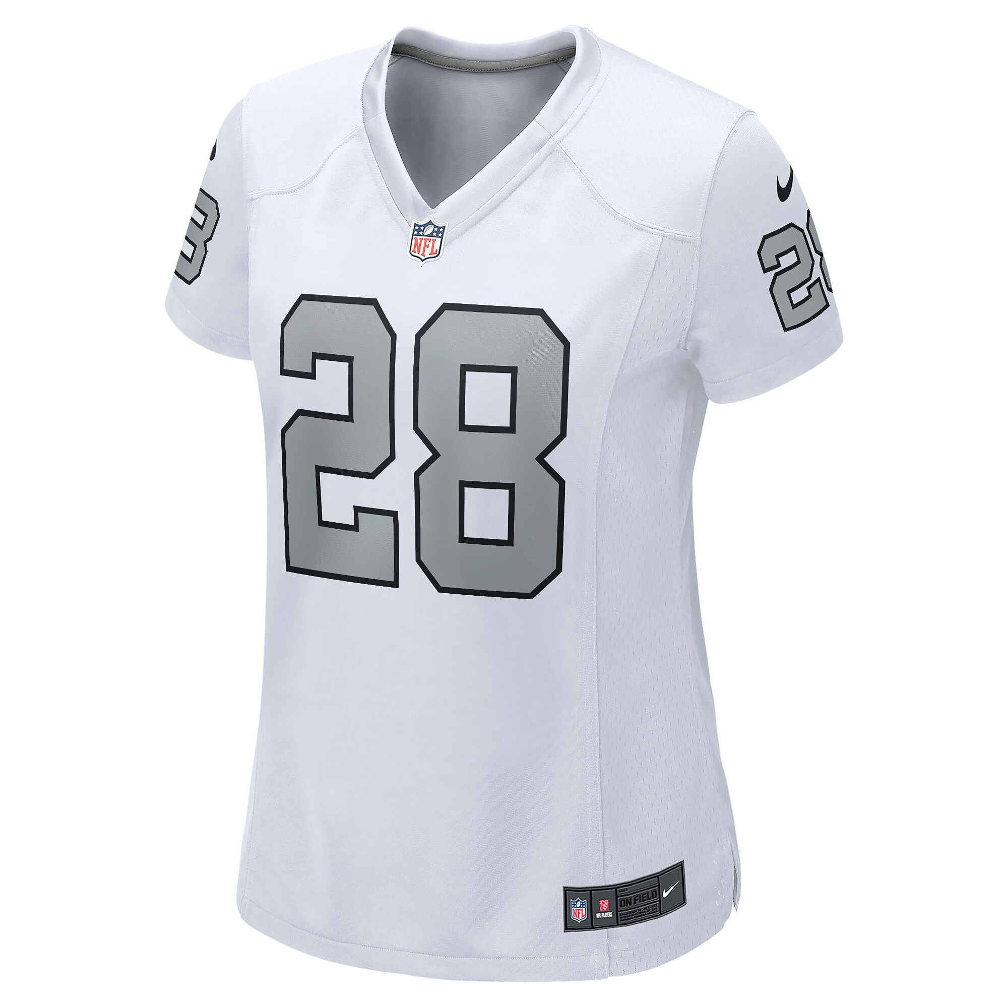 Josh Jacobs Las Vegas Raiders Women's Alternate Game Player Jersey - White cheap jerseys for sale - CheapJerseys.Shop