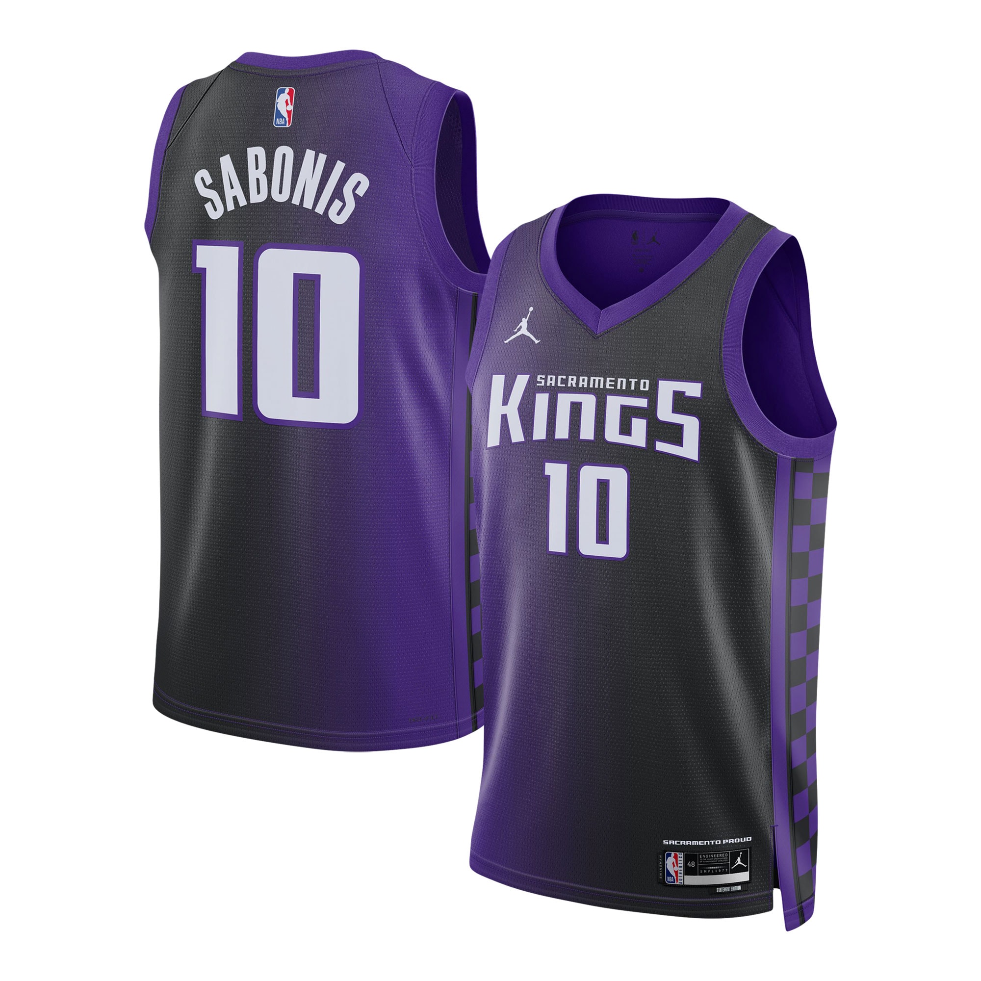 Domantas Sabonis Sacramento Kings Jordan Brand Unisex Swingman Jersey - Statement Edition - Purple cheap jerseys for sale - CheapJerseys.Shop