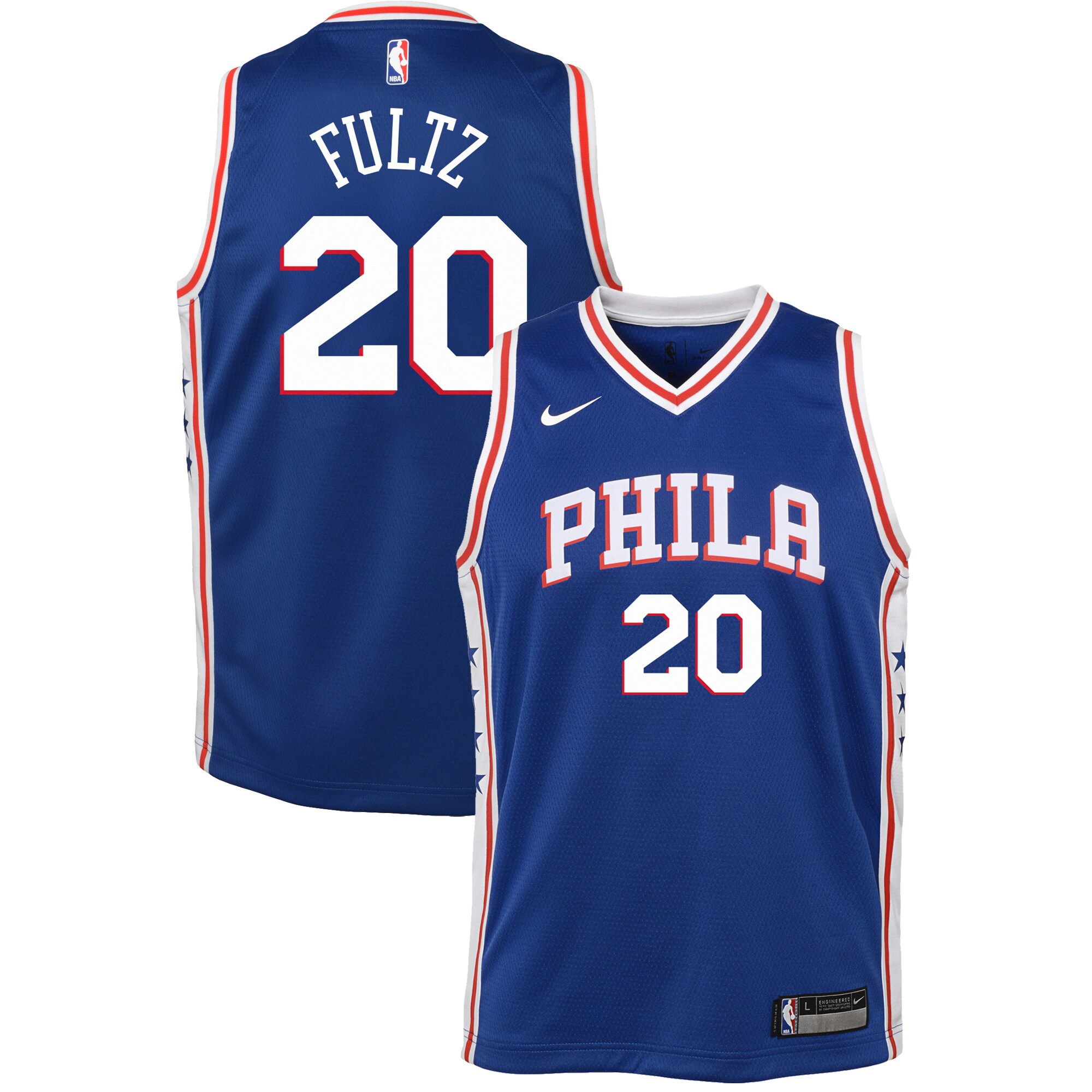 Markelle Fultz Philadelphia 76ers Youth Swingman Jersey Blue - Icon Edition cheap jerseys for sale - CheapJerseys.Shop