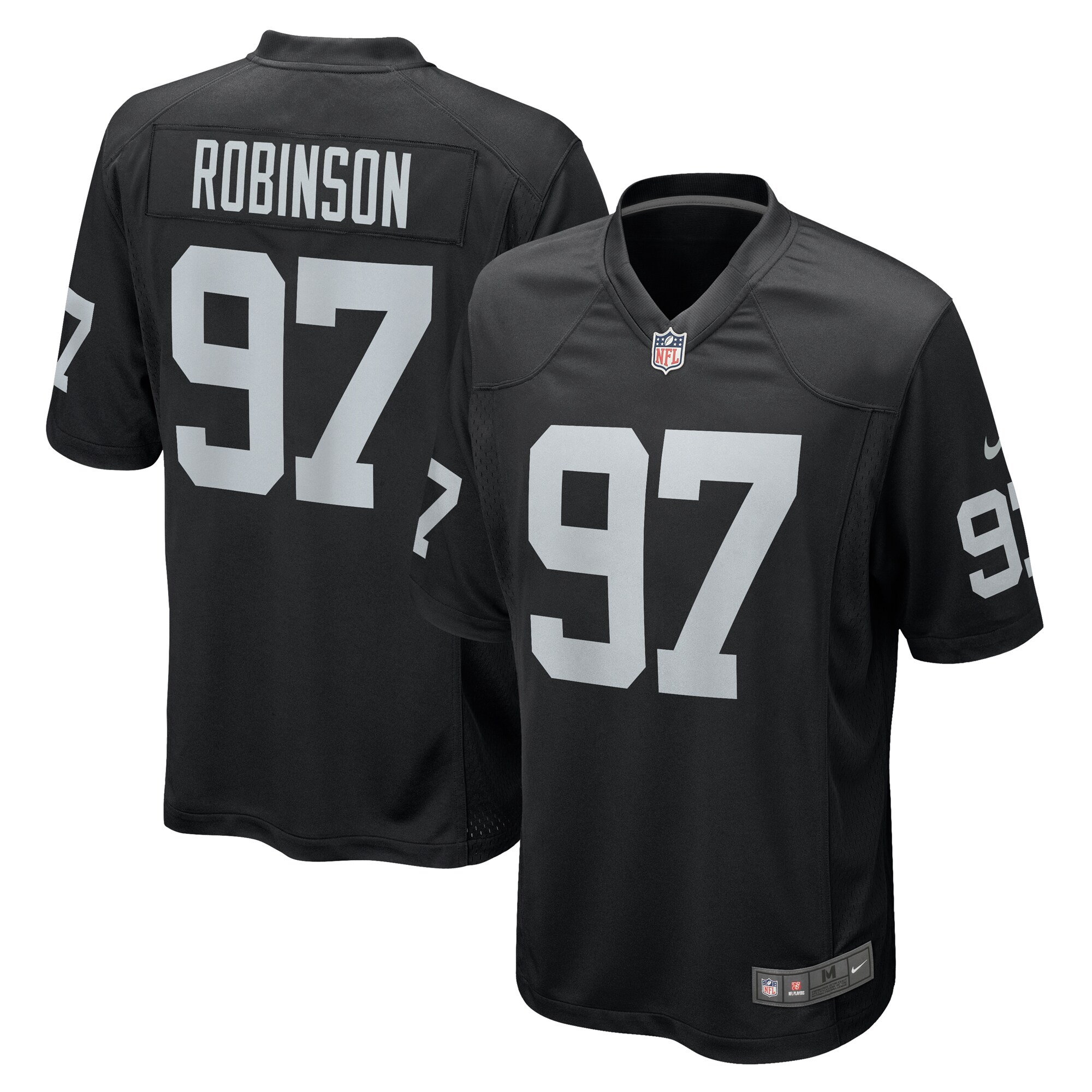 Janarius Robinson Las Vegas Raiders Team Game Jersey - Black cheap jerseys for sale - CheapJerseys.Shop