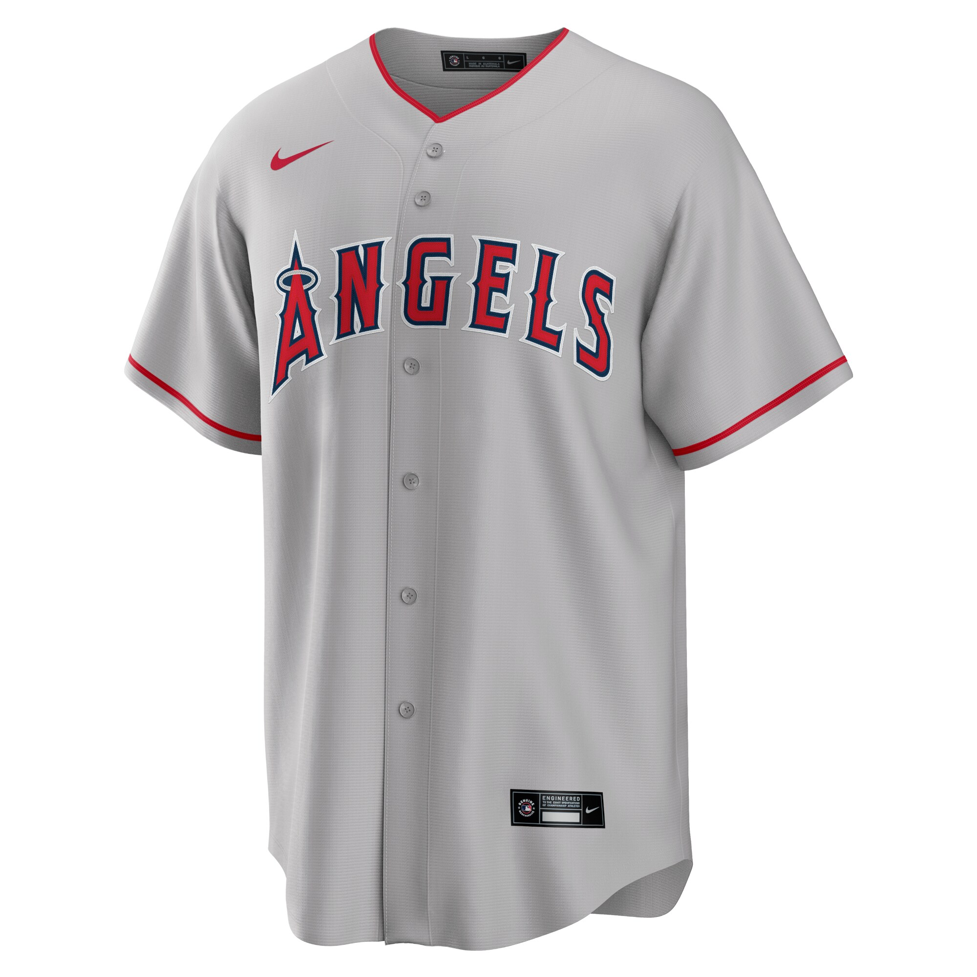 Mike Trout Los Angeles Angels Road Replica Player Name Jersey - Silver cheap jerseys for sale - CheapJerseys.Shop