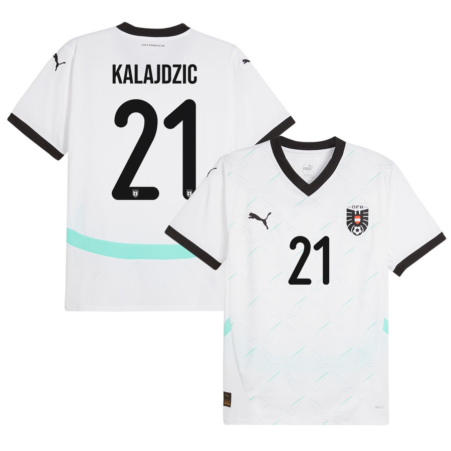 Sasa Kalajdzic 21 Austria National Team 2024/25 Away Men Jersey - White cheap jerseys for sale - CheapJerseys.Shop