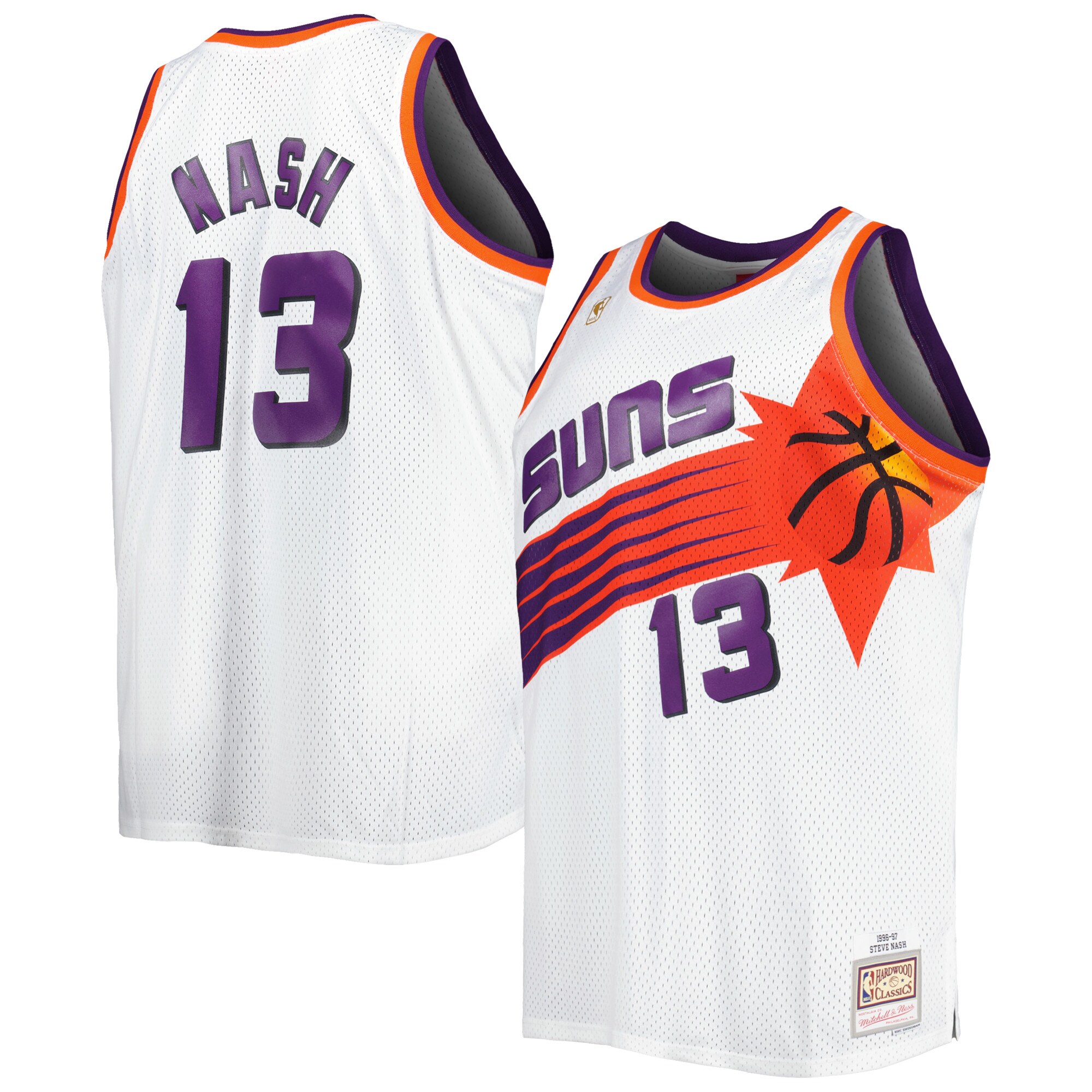 Steve Nash Phoenix Suns Mitchell & Ness Big & Tall Hardwood Classics 1996\/97 Swingman Jersey - White cheap jerseys for sale - CheapJerseys.Shop