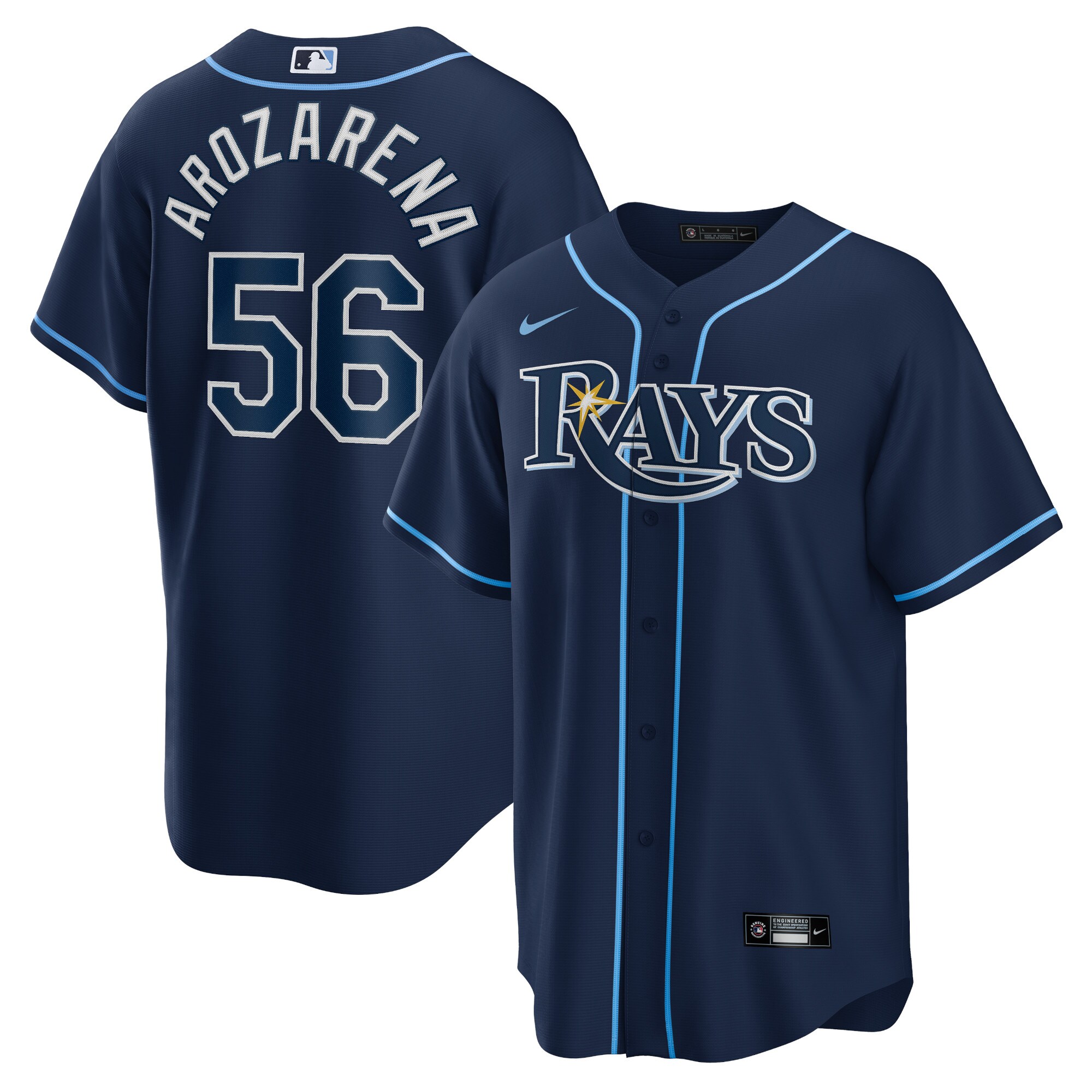Randy Arozarena Tampa Bay Rays Alternate Replica Player Jersey - Navy cheap jerseys for sale - CheapJerseys.Shop