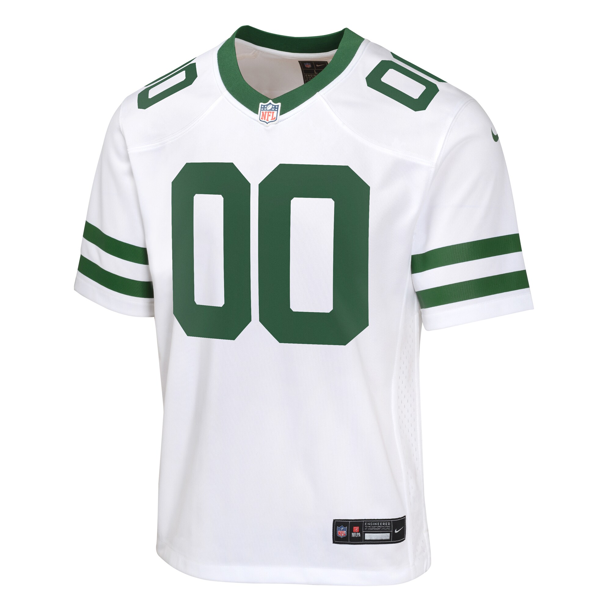 New York Jets Youth Custom Game Jersey - Legacy White cheap jerseys for sale - CheapJerseys.Shop