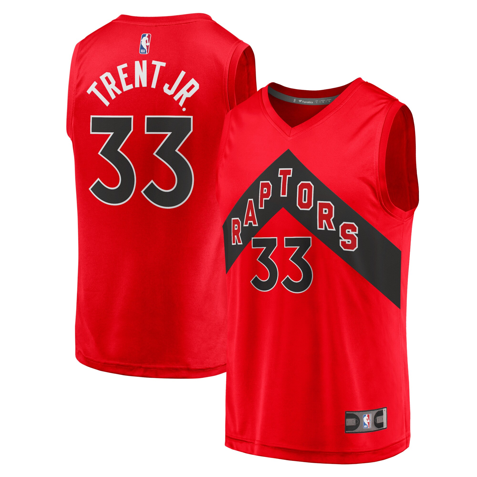 Gary Trent Jr. Toronto Raptors Fanatics Youth Fast Break Replica Jersey - Icon Edition - Red cheap jerseys for sale - CheapJerseys.Shop