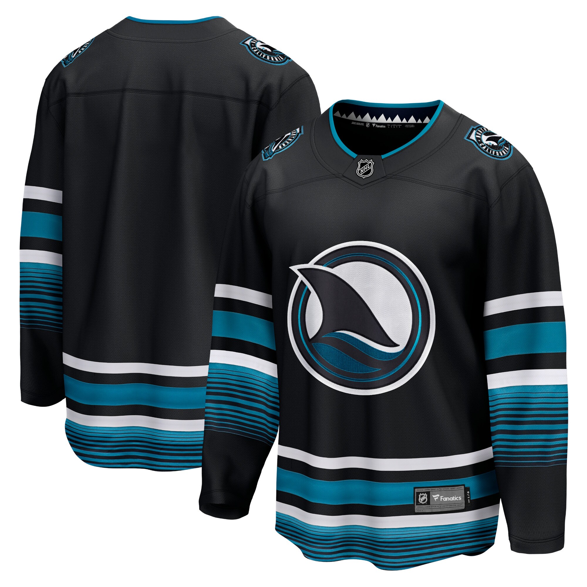 San Jose Sharks Fanatics Alternate Premier Breakaway Jersey - Black cheap jerseys for sale - CheapJerseys.Shop