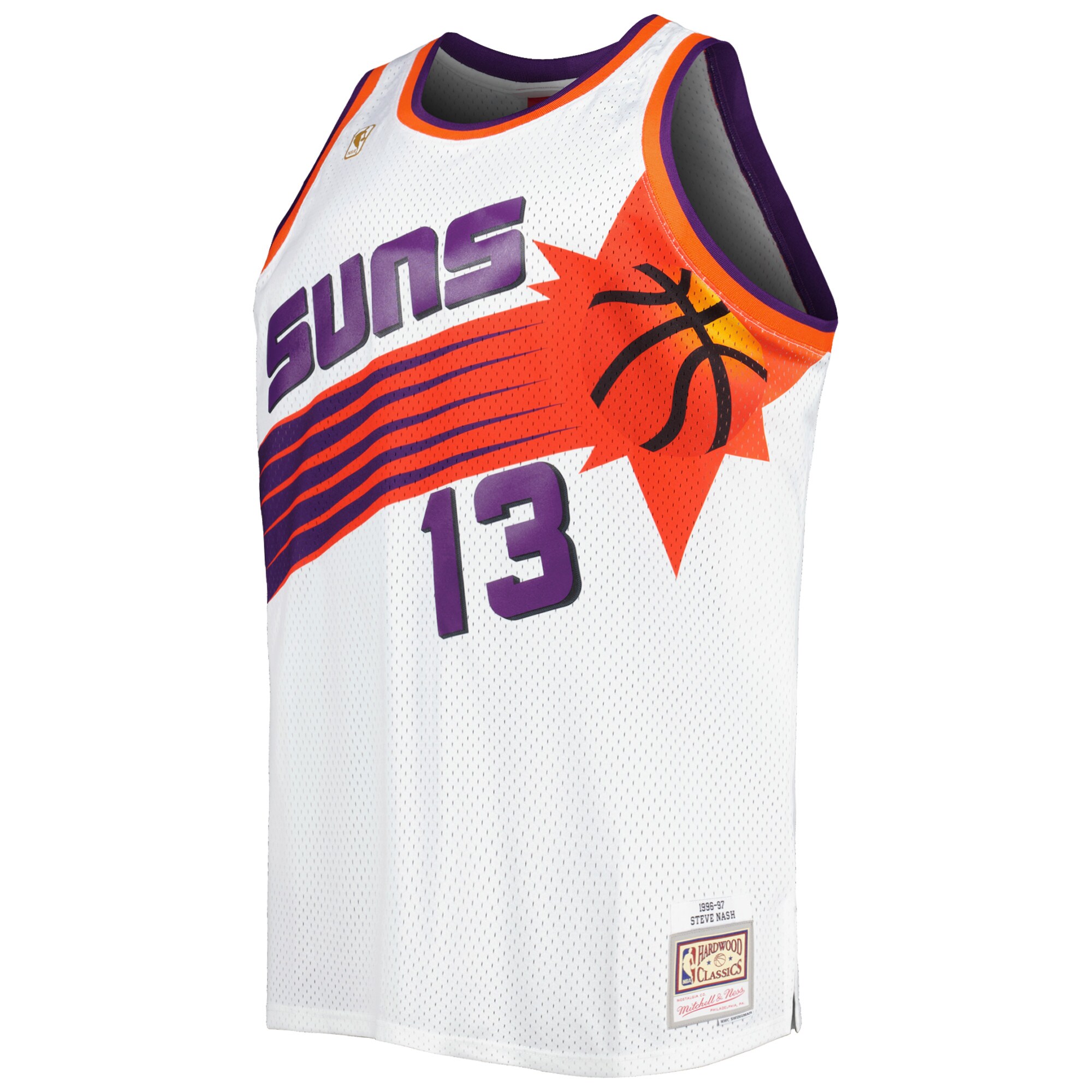 Steve Nash Phoenix Suns Mitchell & Ness Big & Tall Hardwood Classics 1996\/97 Swingman Jersey - White cheap jerseys for sale - CheapJerseys.Shop