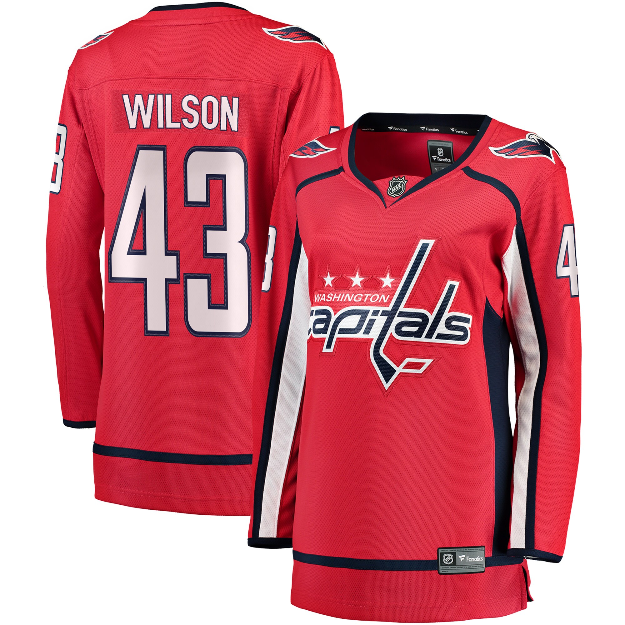 Tom Wilson Washington Capitals Fanatics Women's Home Premier Breakaway Player Jersey - Red cheap jerseys for sale - CheapJerseys.Shop