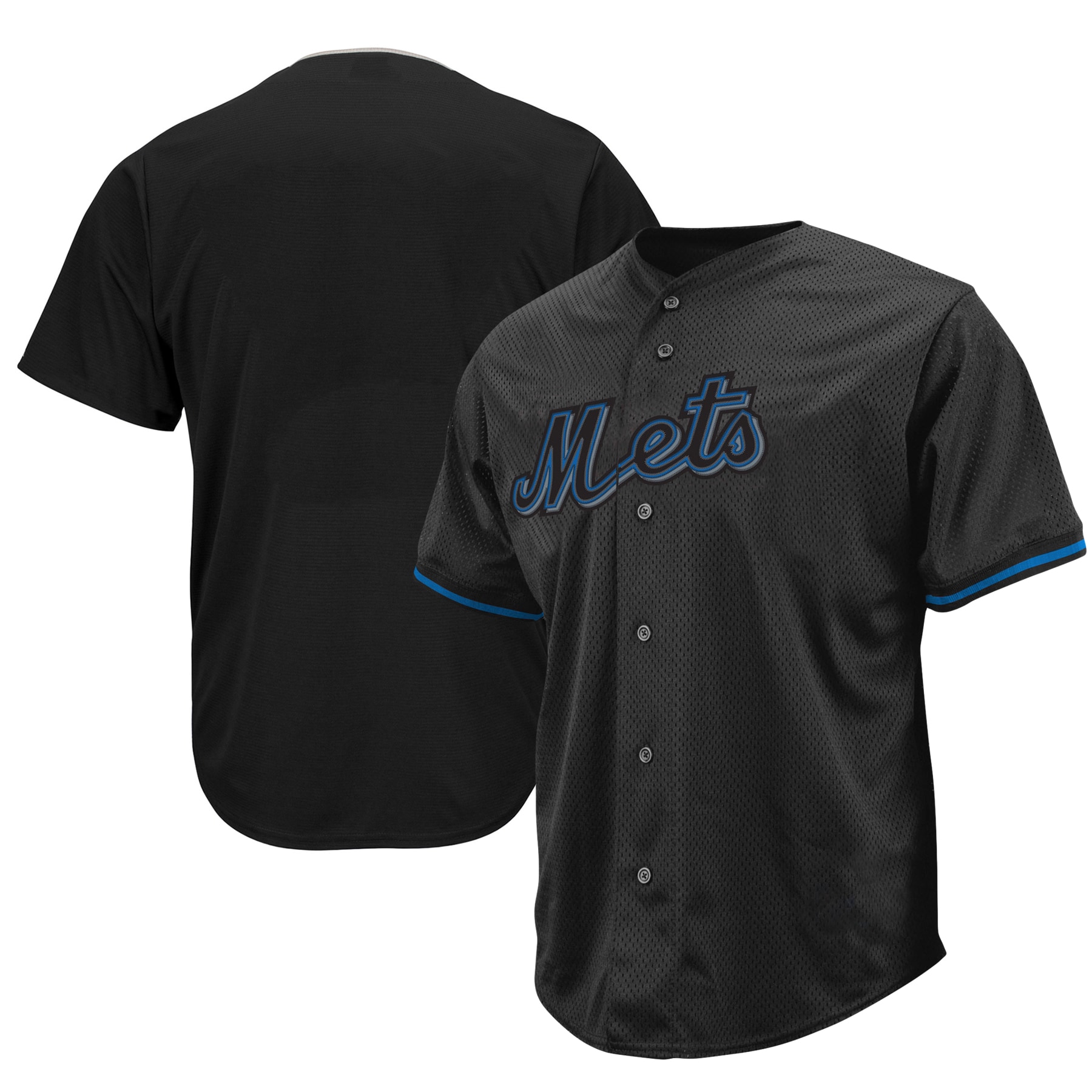 New York Mets Big & Tall Pop Fashion Jersey - Black cheap jerseys for sale - CheapJerseys.Shop