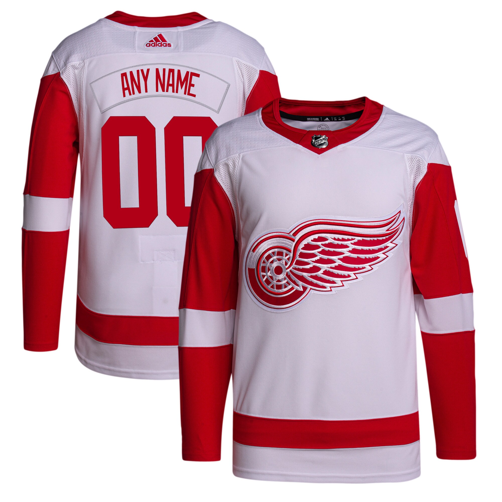 Detroit Red Wings Away Primegreen Authentic Custom Jersey - White cheap jerseys for sale - CheapJerseys.Shop