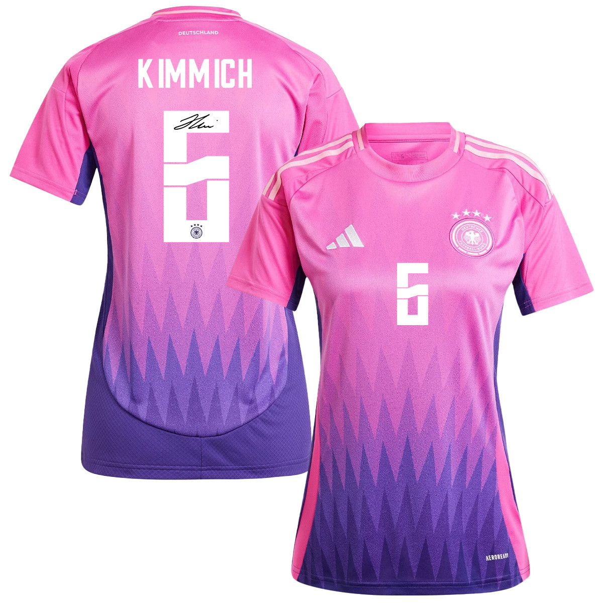 Joshua Kimmich 6 Signed Germany National Team 2024/25 Away Jersey Autographed - Women cheap jerseys for sale - CheapJerseys.Shop
