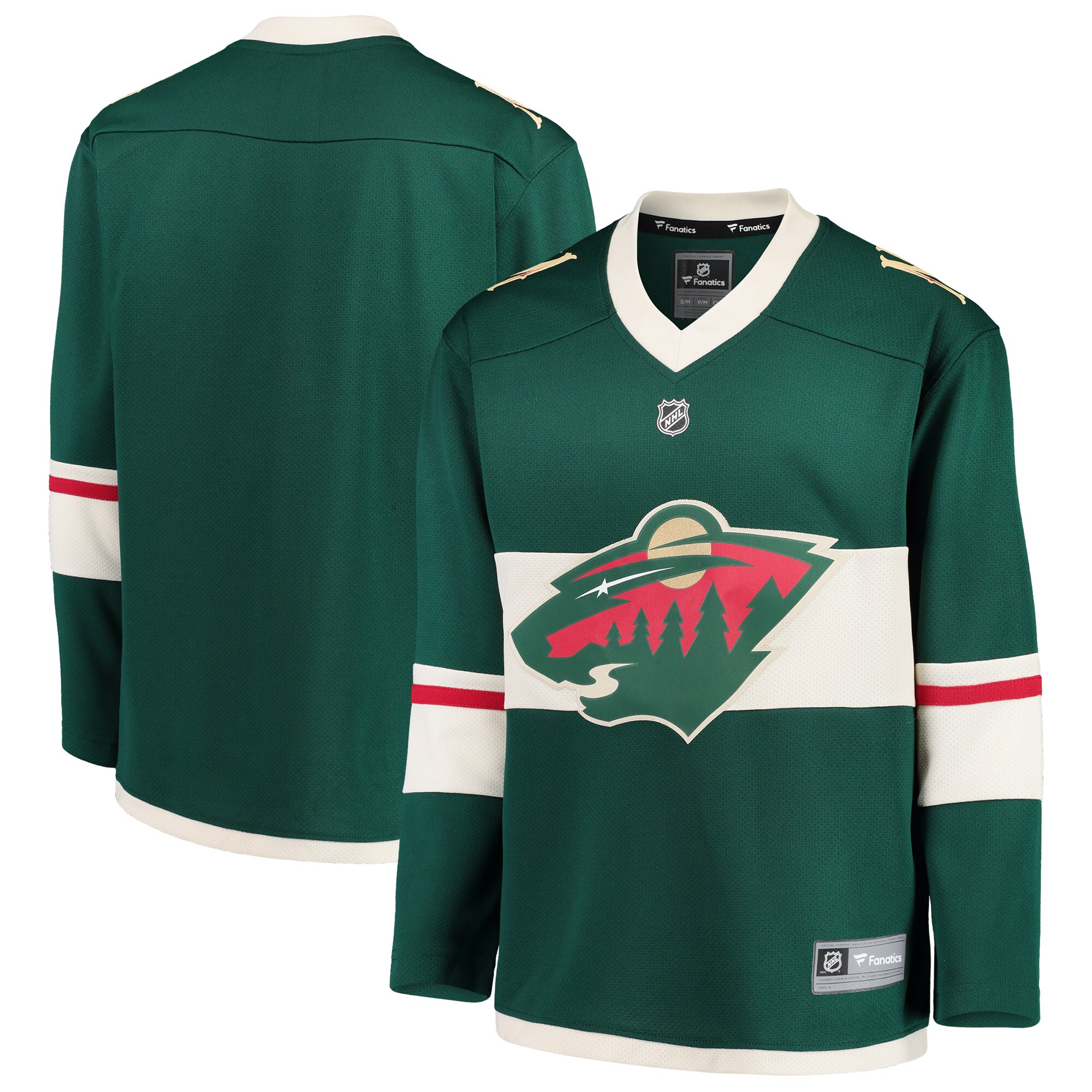 Minnesota Wild Fanatics Youth Home Replica Blank Jersey - Green cheap jerseys for sale - CheapJerseys.Shop