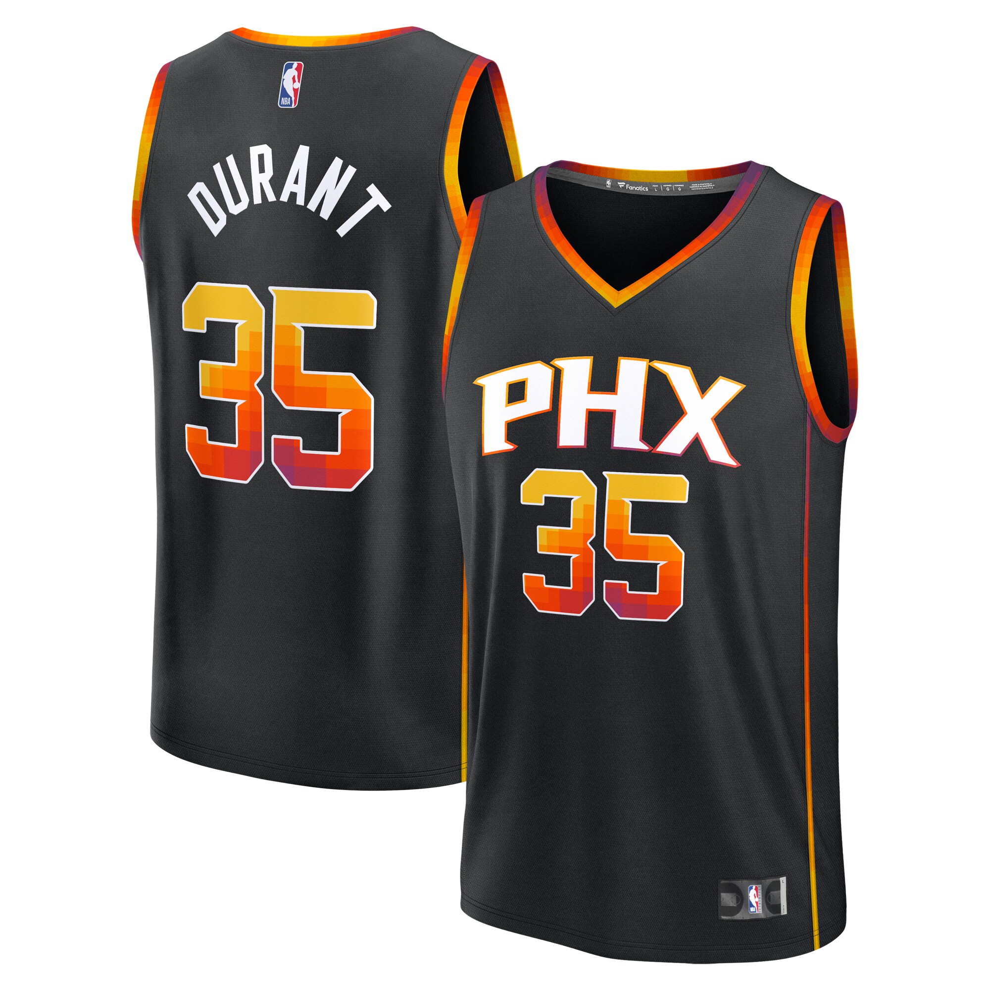 Kevin Durant Phoenix Suns Fanatics Youth Fast Break Replica Player Jersey - Statement Edition - Black cheap jerseys for sale - CheapJerseys.Shop
