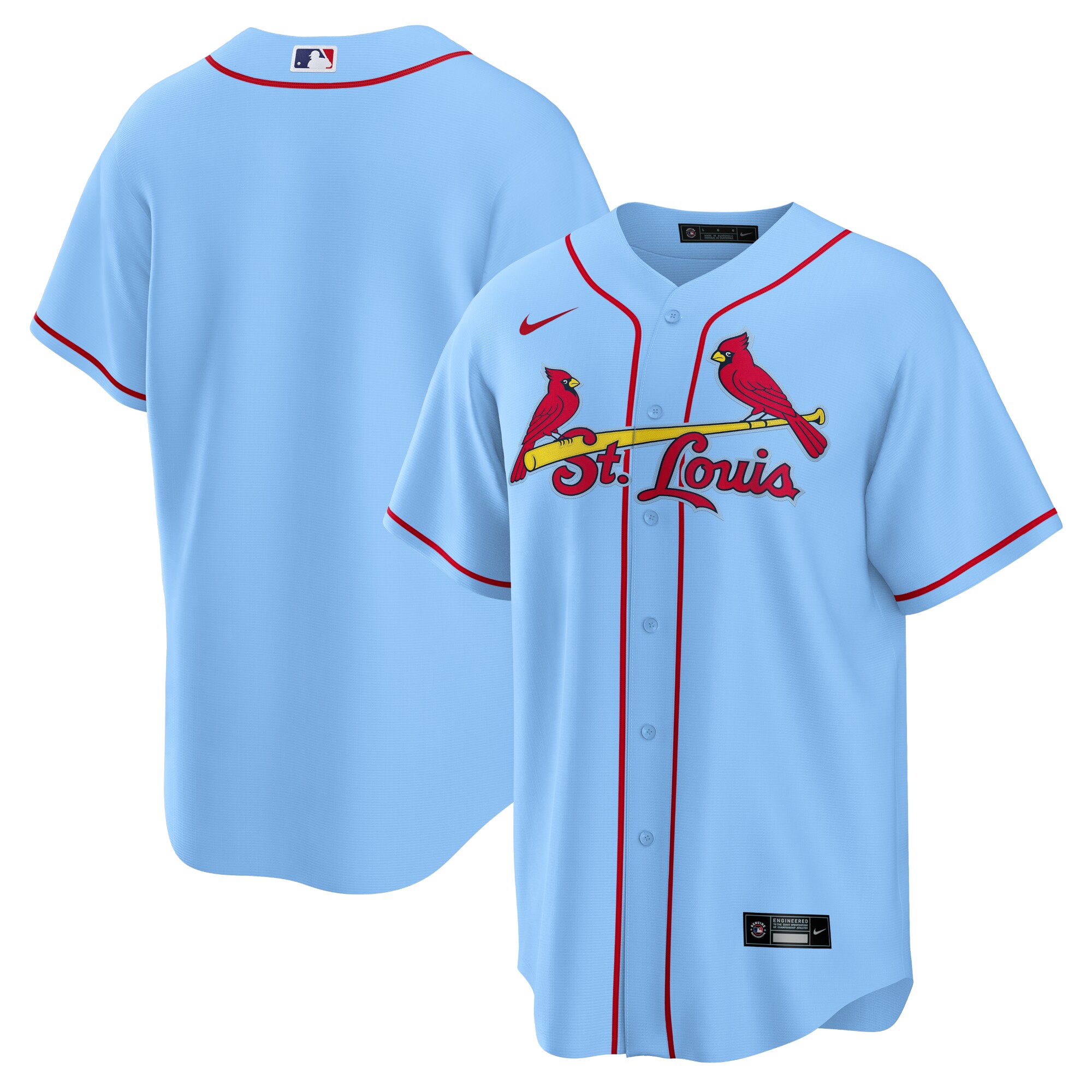 St. Louis Cardinals Alternate Replica Team Jersey - Light Blue cheap jerseys for sale - CheapJerseys.Shop