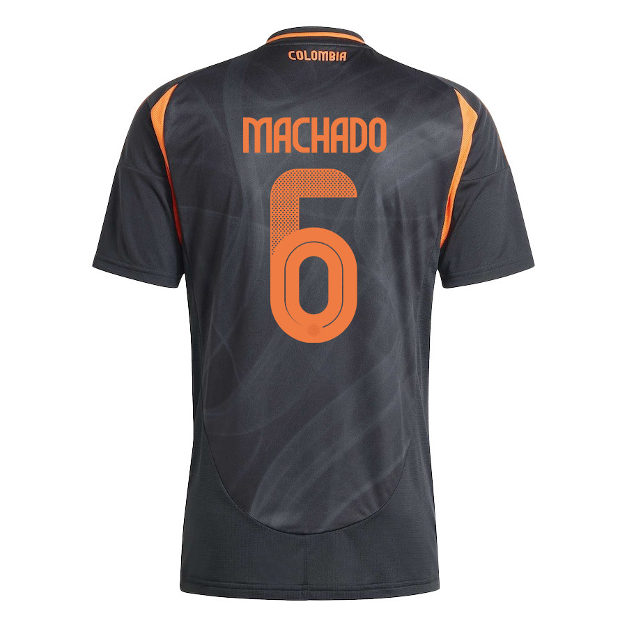 Richard Rios 6 Colombia National Team 2024/25 Away Men Jersey - Black cheap jerseys for sale - CheapJerseys.Shop
