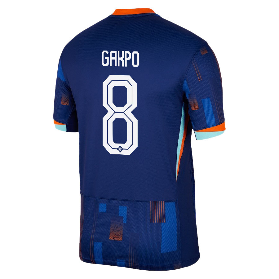 Cody Gakpo 8 Netherlands National Team 2024/25 Away Men Jersey - Navy cheap jerseys for sale - CheapJerseys.Shop