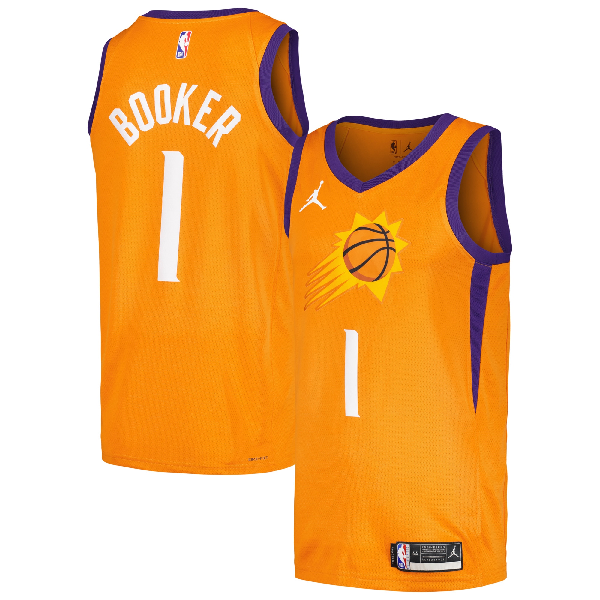 Devin Booker Phoenix Suns Jordan Brand Swingman Player Jersey - Statement Edition - Orange cheap jerseys for sale - CheapJerseys.Shop
