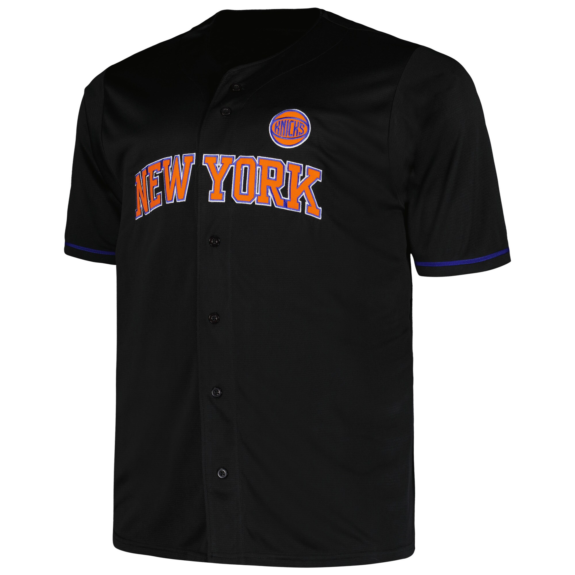 New York Knicks Profile Big & Tall Pop Jersey - Black cheap jerseys for sale - CheapJerseys.Shop
