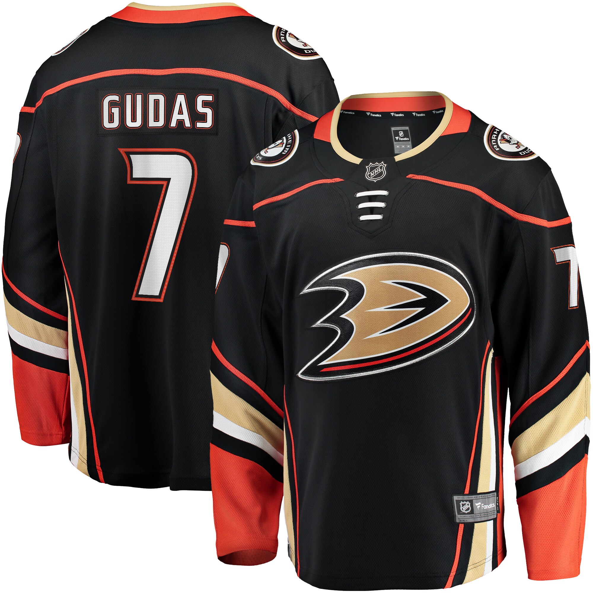 Radko Gudas Anaheim Ducks Fanatics Home Breakaway Jersey - Black cheap jerseys for sale - CheapJerseys.Shop