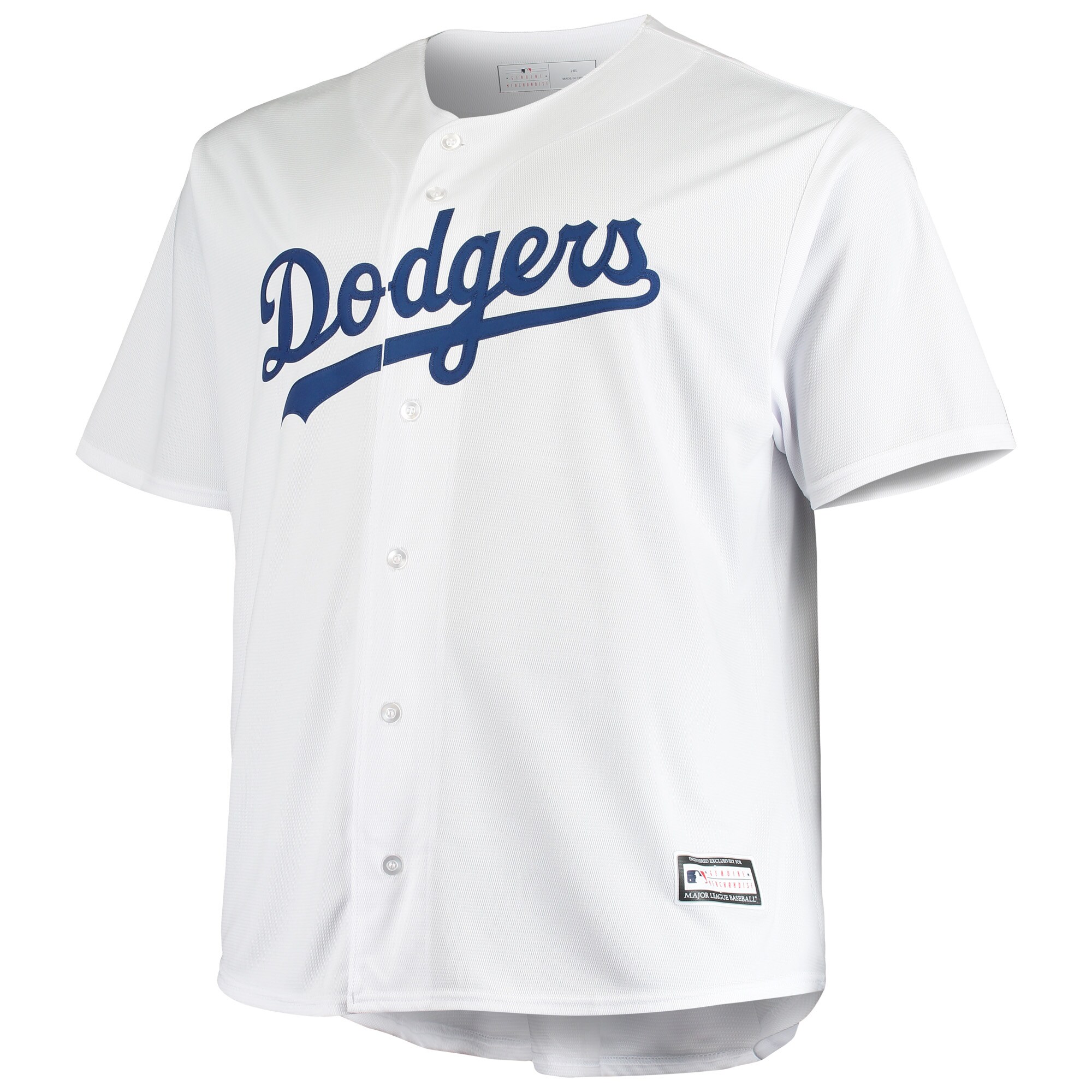 Los Angeles Dodgers Big & Tall Replica Team Jersey - White cheap jerseys for sale - CheapJerseys.Shop