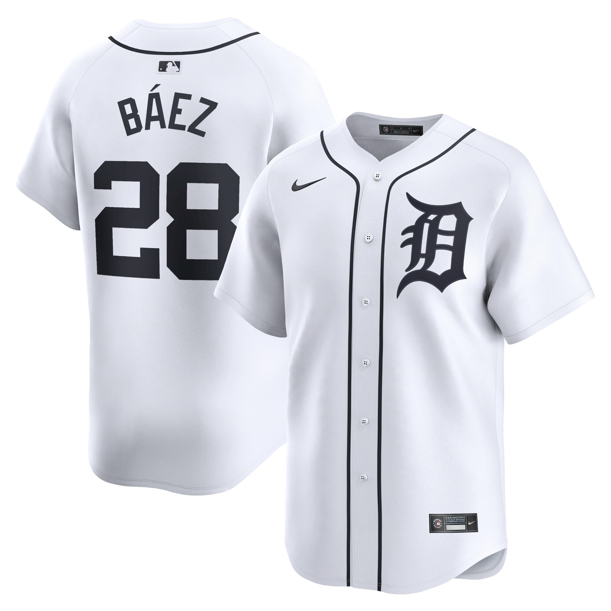 Javier Baez Detroit Tigers Home Limited Player Jersey - White cheap jerseys for sale - CheapJerseys.Shop