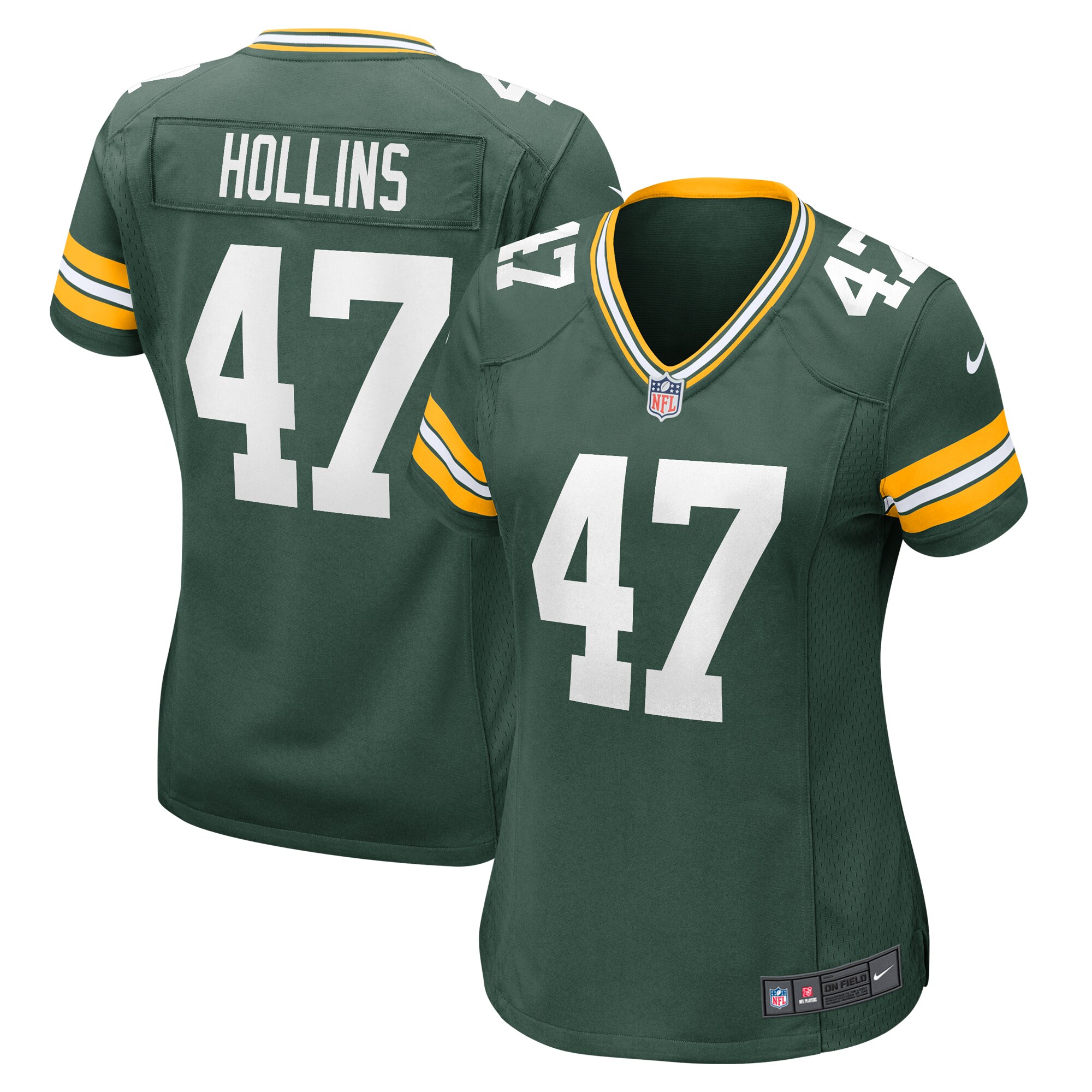 Justin Hollins Green Bay Packers Women's Home Game Player Jersey - Green cheap jerseys for sale - CheapJerseys.Shop