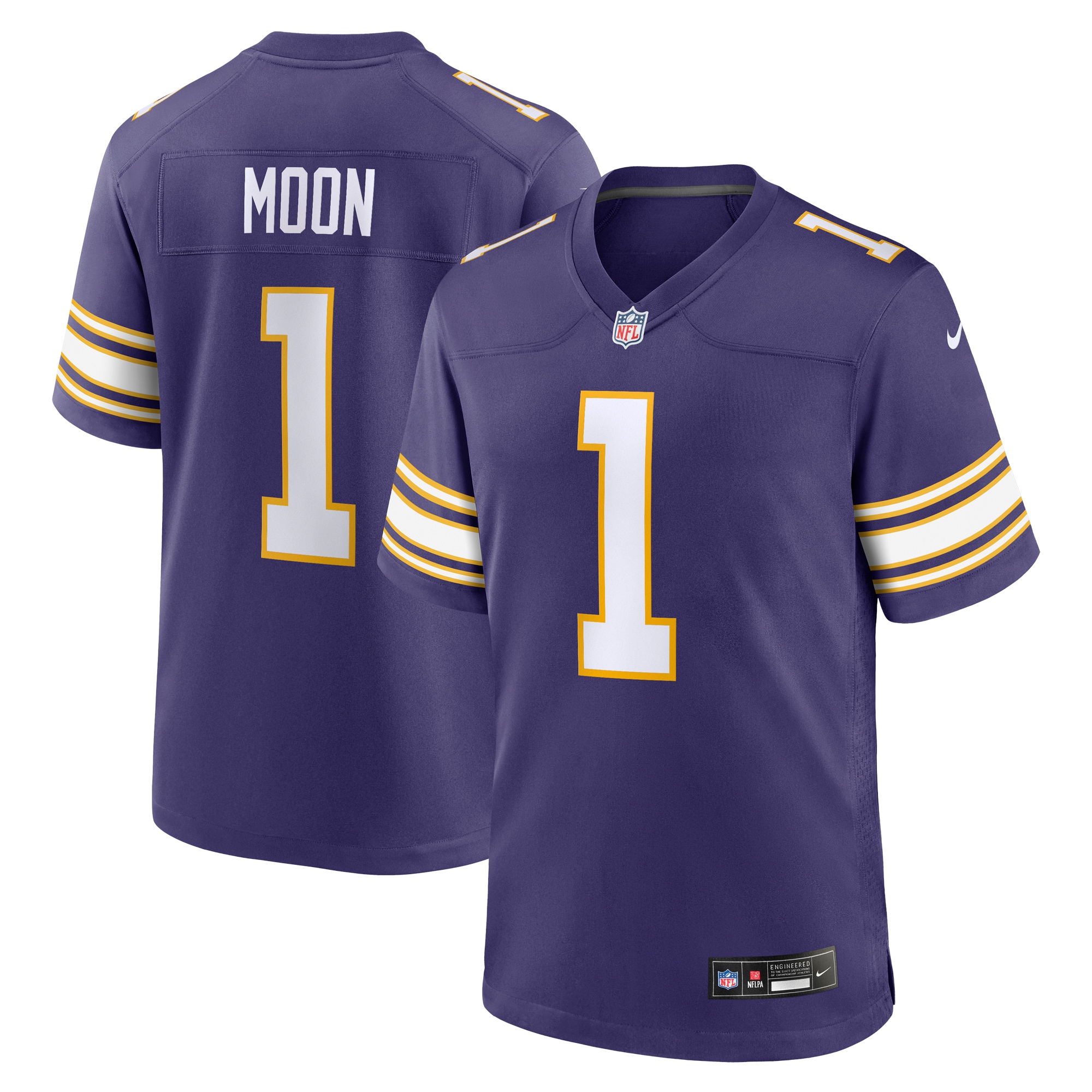 Warren Moon Minnesota Vikings Classic Retired Player Game Jersey - Purple cheap jerseys for sale - CheapJerseys.Shop