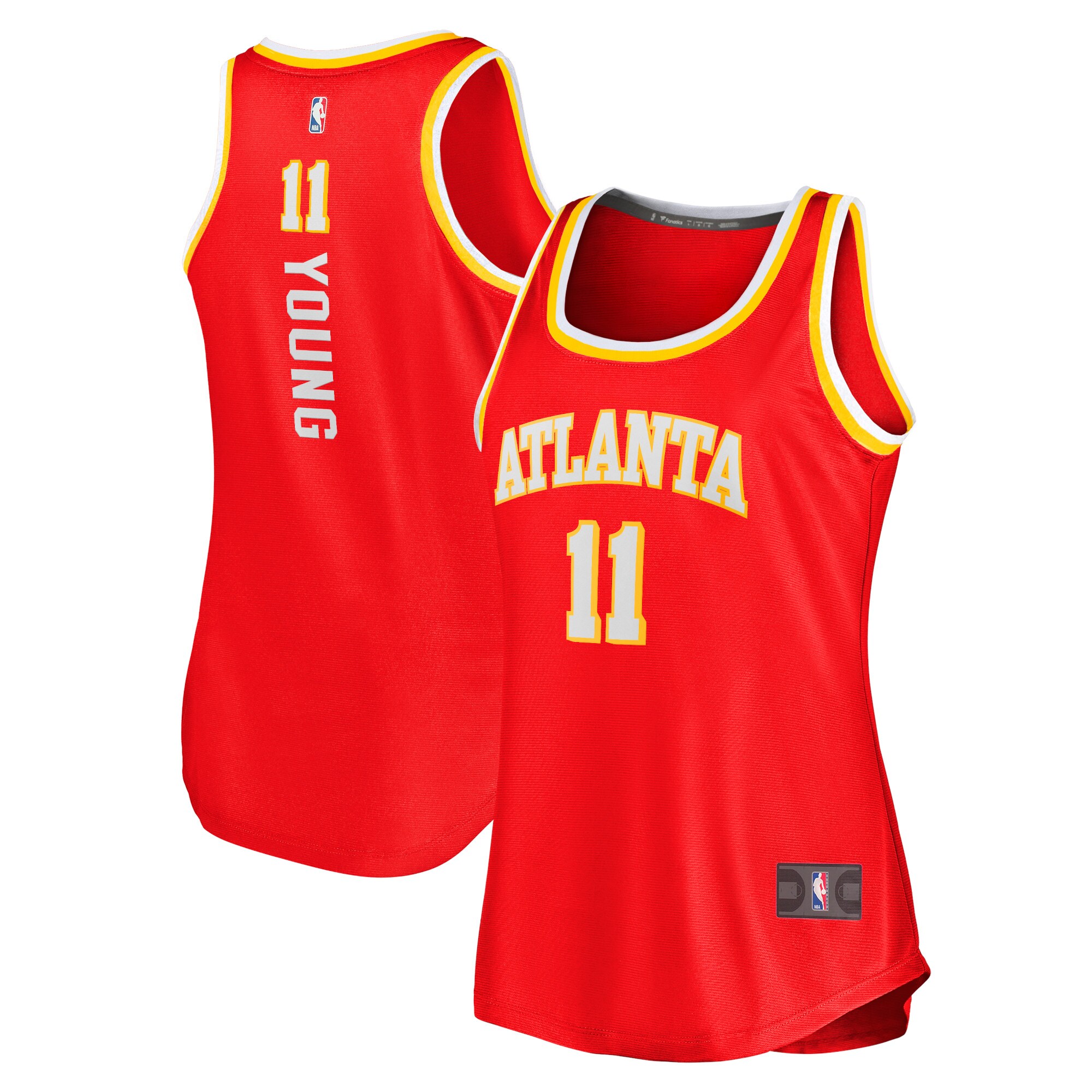 Trae Young Atlanta Hawks Fanatics Women's Fast Break Tank Jersey - Icon Edition - Red cheap jerseys for sale - CheapJerseys.Shop