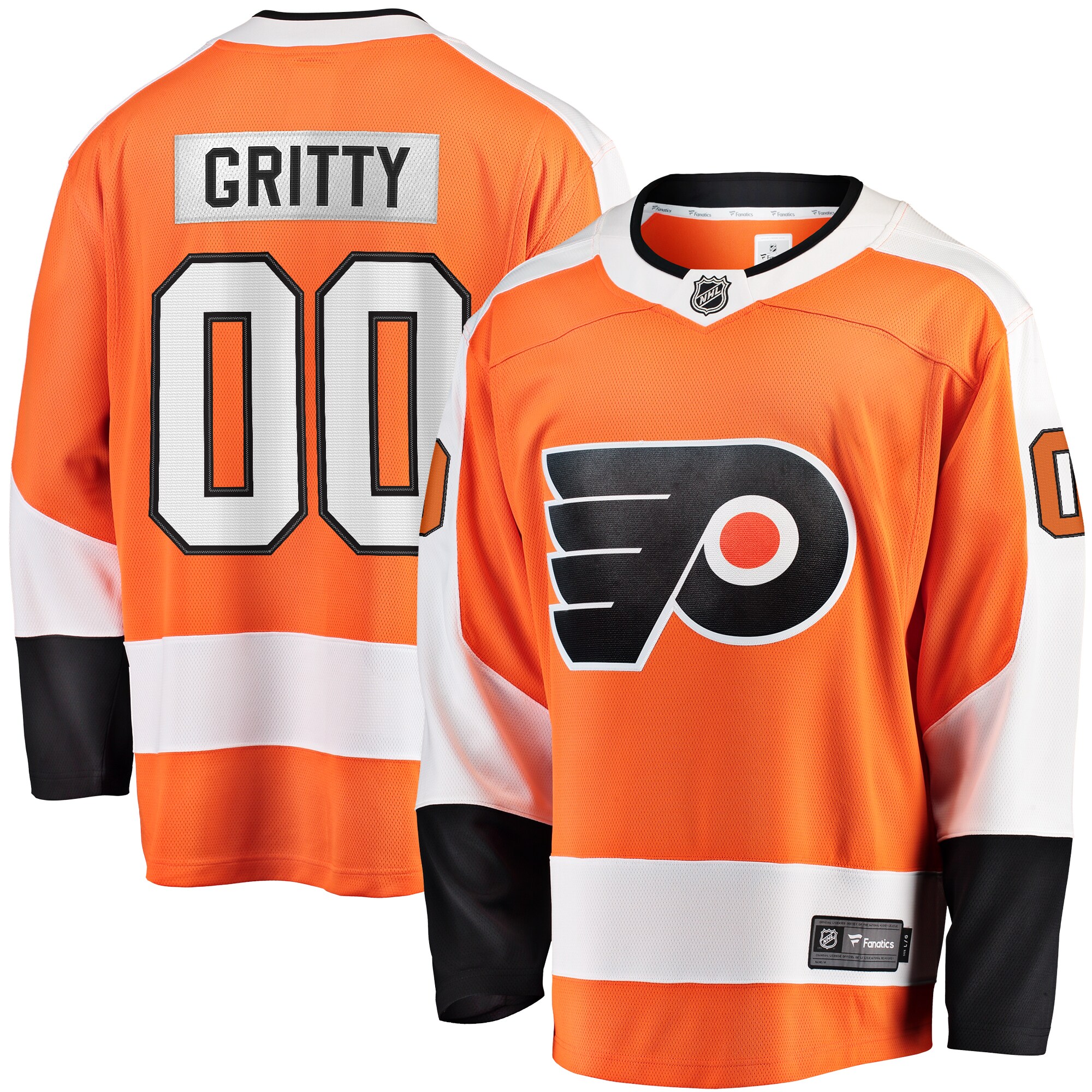Gritty Philadelphia Flyers Fanatics Breakaway Player Jersey - Orange cheap jerseys for sale - CheapJerseys.Shop