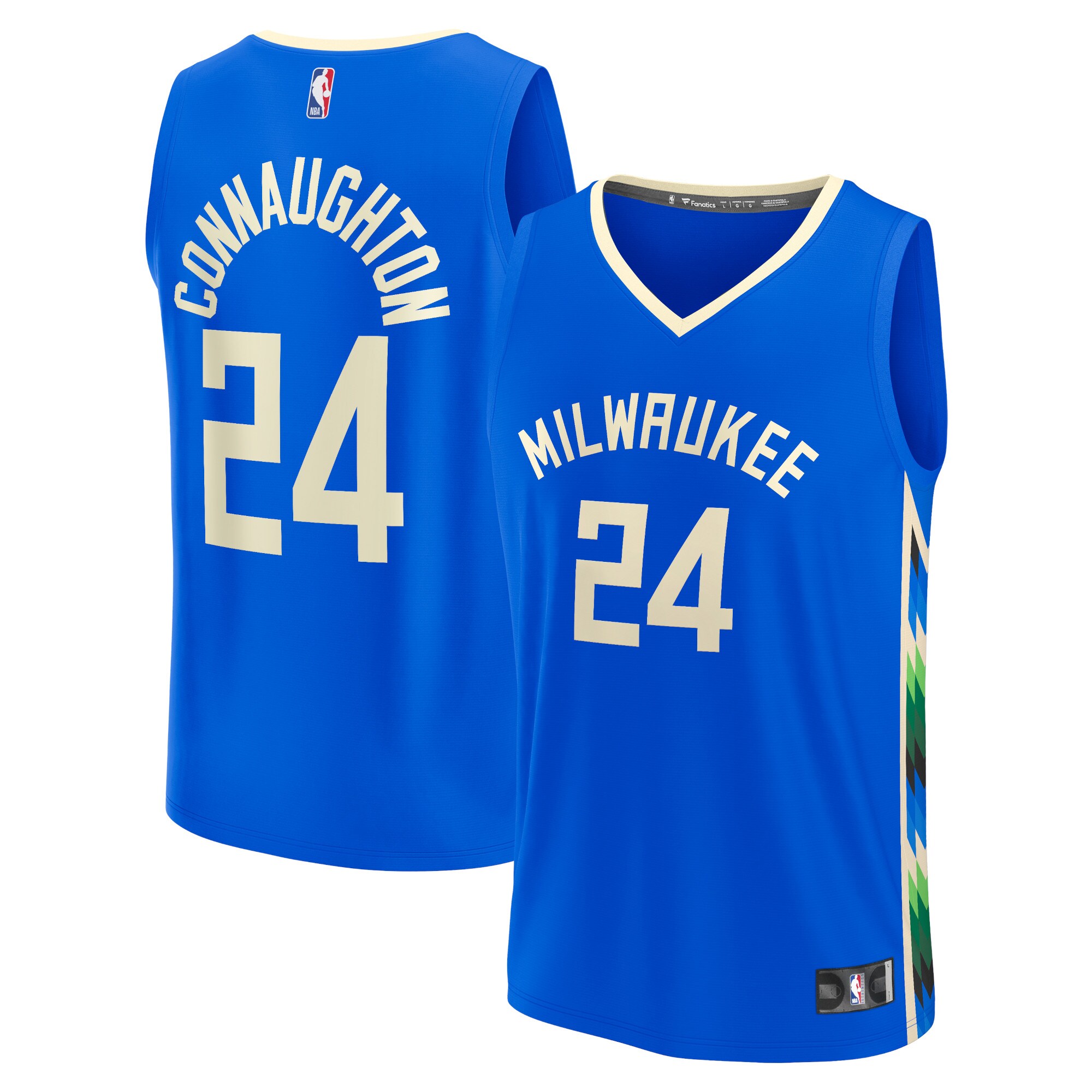 Pat Connaughton Milwaukee Bucks Fanatics Fastbreak Jersey - City Edition - Royal cheap jerseys for sale - CheapJerseys.Shop