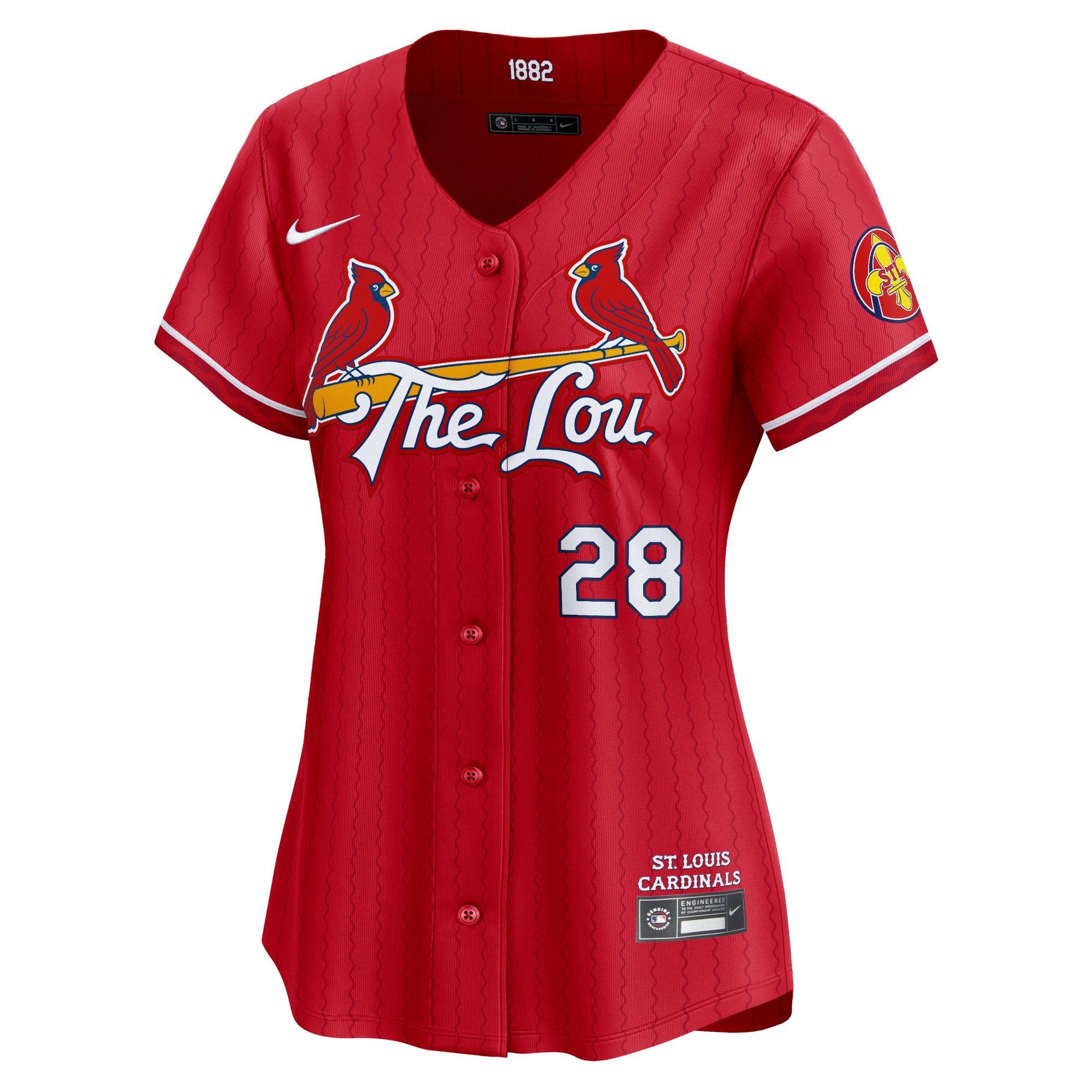 Nolan Arenado St. Louis Cardinals Women's 2024 City Connect Limited Player Jersey - Red cheap jerseys for sale - CheapJerseys.Shop