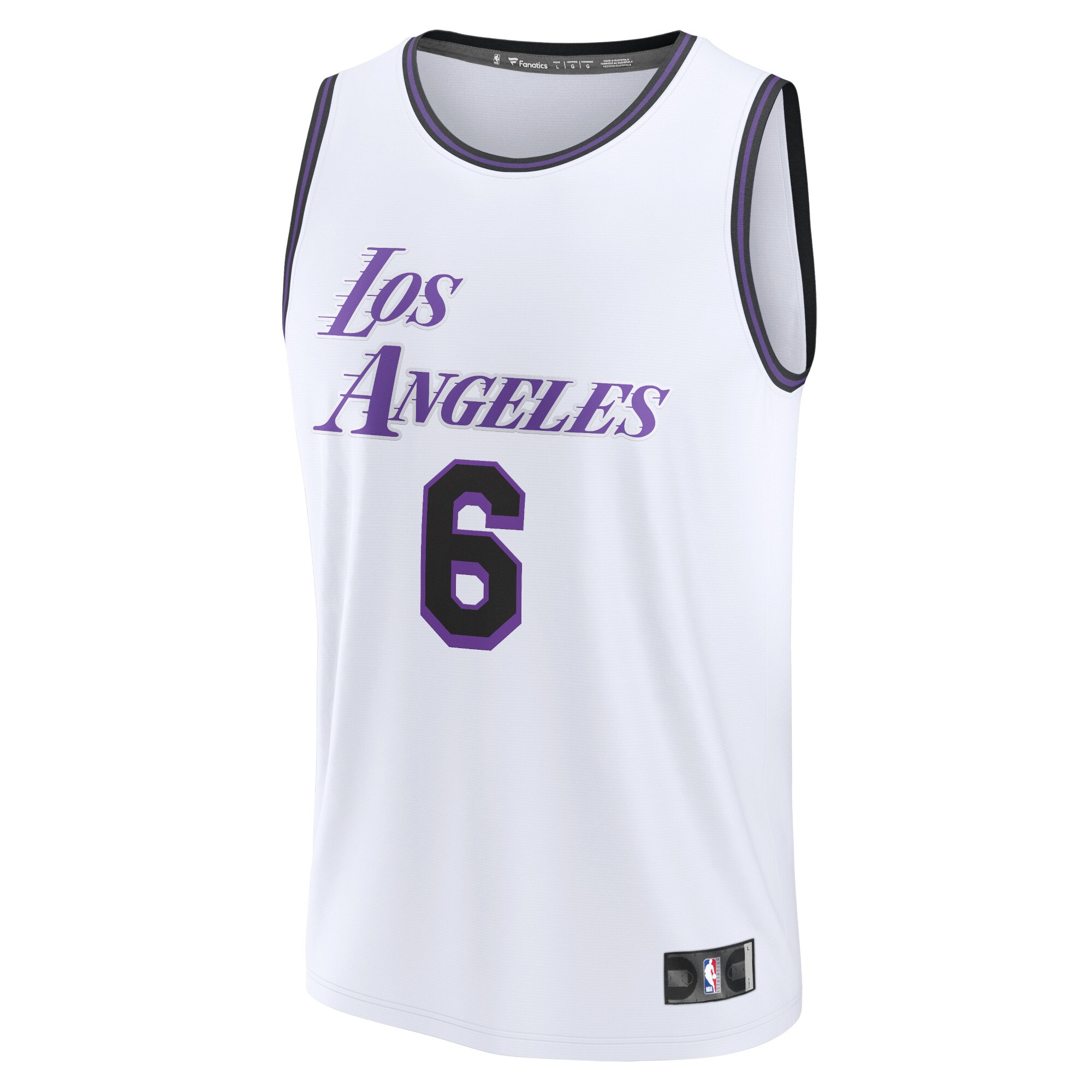 LeBron James Los Angeles Lakers Fanatics Fastbreak Jersey - City Edition - White cheap jerseys for sale - CheapJerseys.Shop