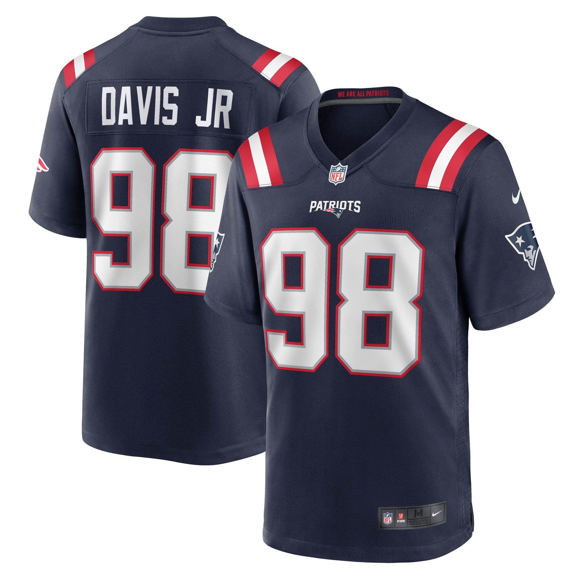 Carl Davis Jr. New England Patriots Game Player Jersey - Navy cheap jerseys for sale - CheapJerseys.Shop