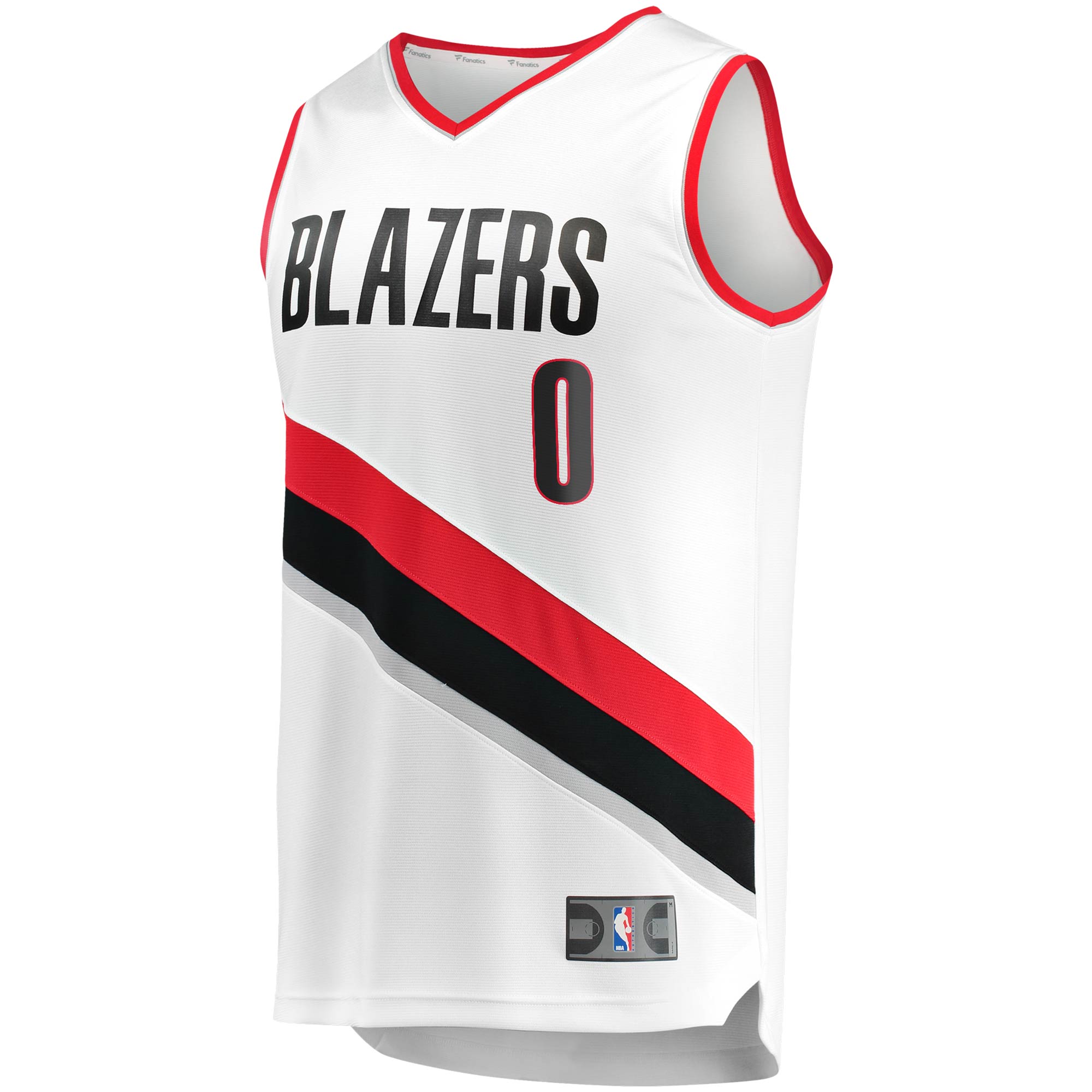 Damian Lillard Portland Trail Blazers Fanatics Fast Break Replica Jersey - Association Edition - White cheap jerseys for sale - CheapJerseys.Shop