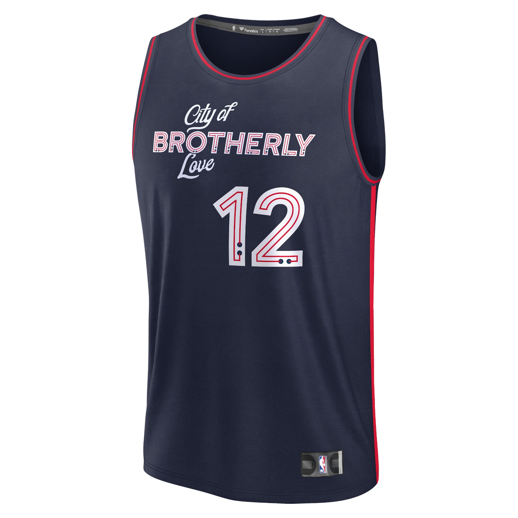 Tobias Harris Philadelphia 76ers Fanatics Fast Break Jersey - Navy - City Edition cheap jerseys for sale - CheapJerseys.Shop