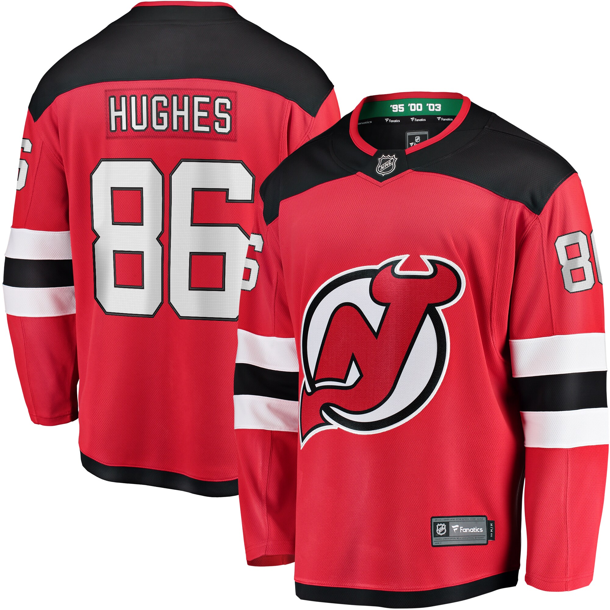 Jack Hughes New Jersey Devils Fanatics Youth Home Breakaway Player Jersey - Red cheap jerseys for sale - CheapJerseys.Shop