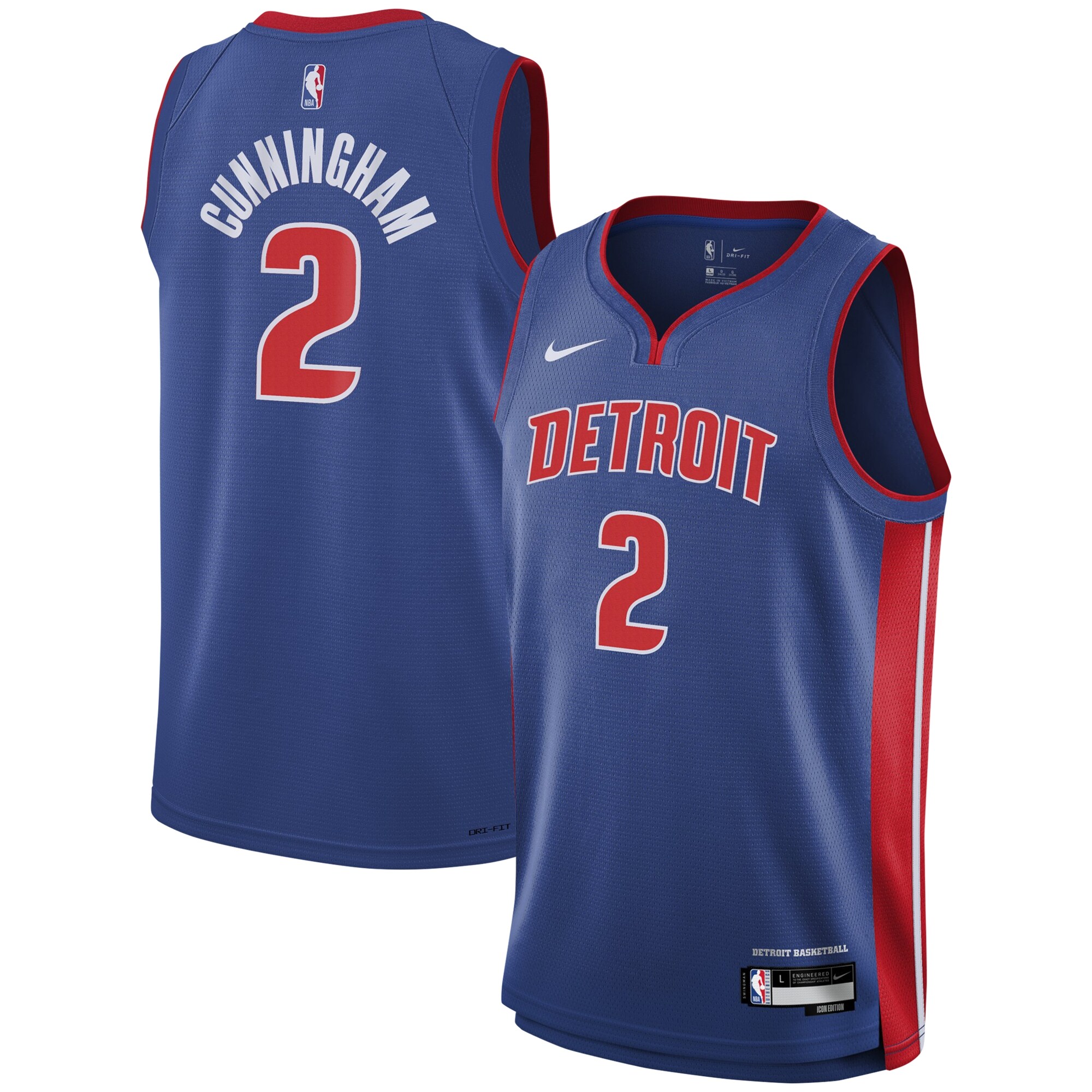 Cade Cunningham Detroit Pistons Youth Swingman Jersey - Icon Edition - Blue cheap jerseys for sale - CheapJerseys.Shop