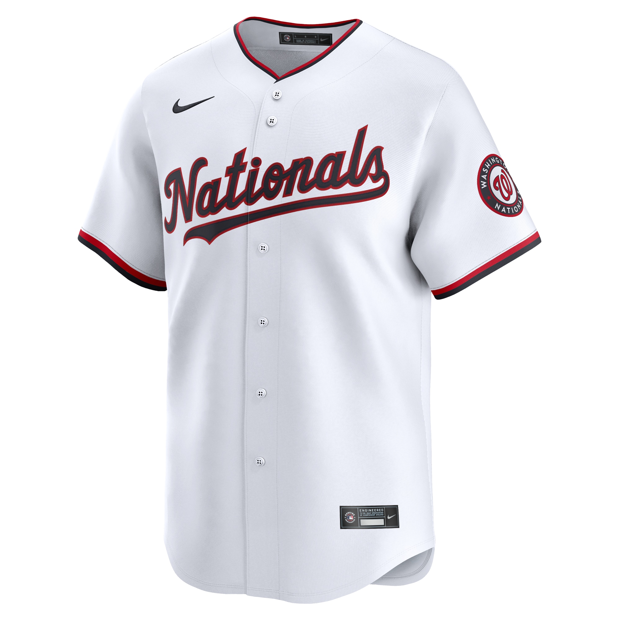 Carter Kieboom Washington Nationals Home Limited Player Jersey - White cheap jerseys for sale - CheapJerseys.Shop