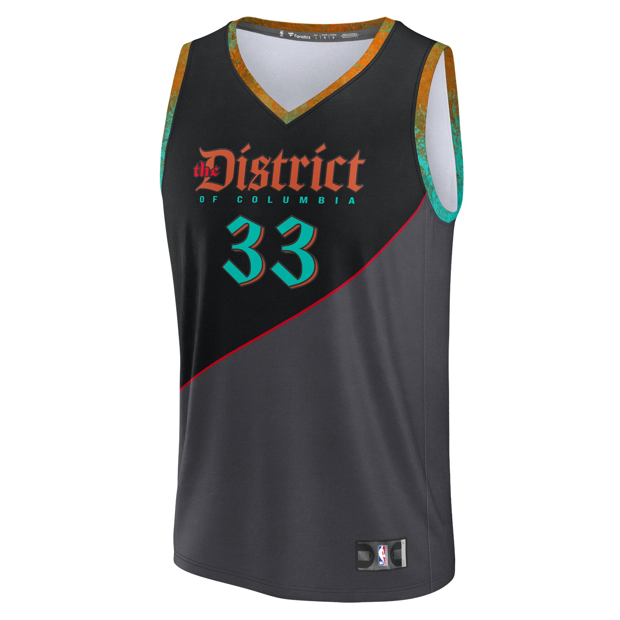 Kyle Kuzma Washington Wizards Fanatics Fast Break Jersey - Black - City Edition cheap jerseys for sale - CheapJerseys.Shop
