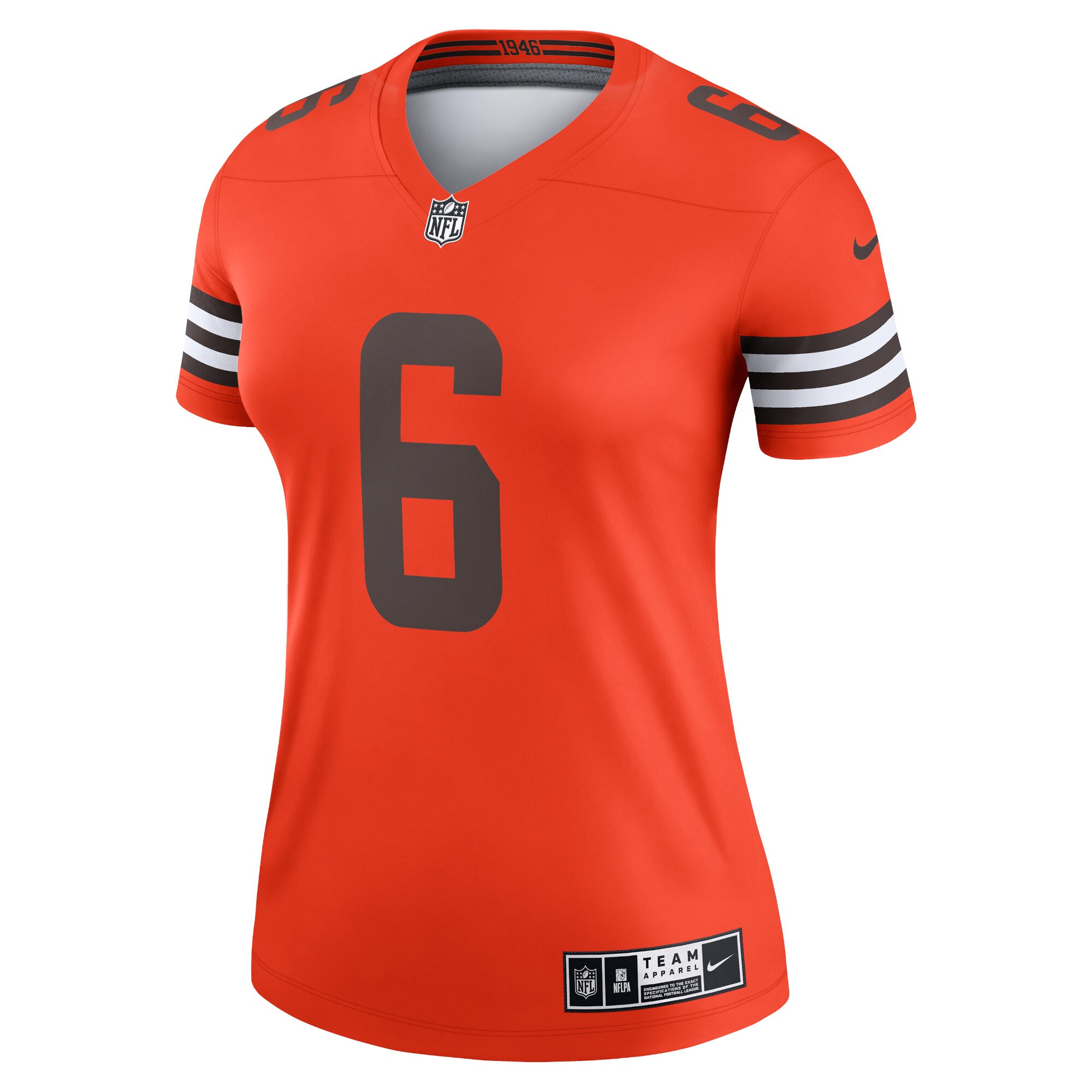 Baker Mayfield Cleveland Browns Women's Inverted Legend Jersey - Orange cheap jerseys for sale - CheapJerseys.Shop