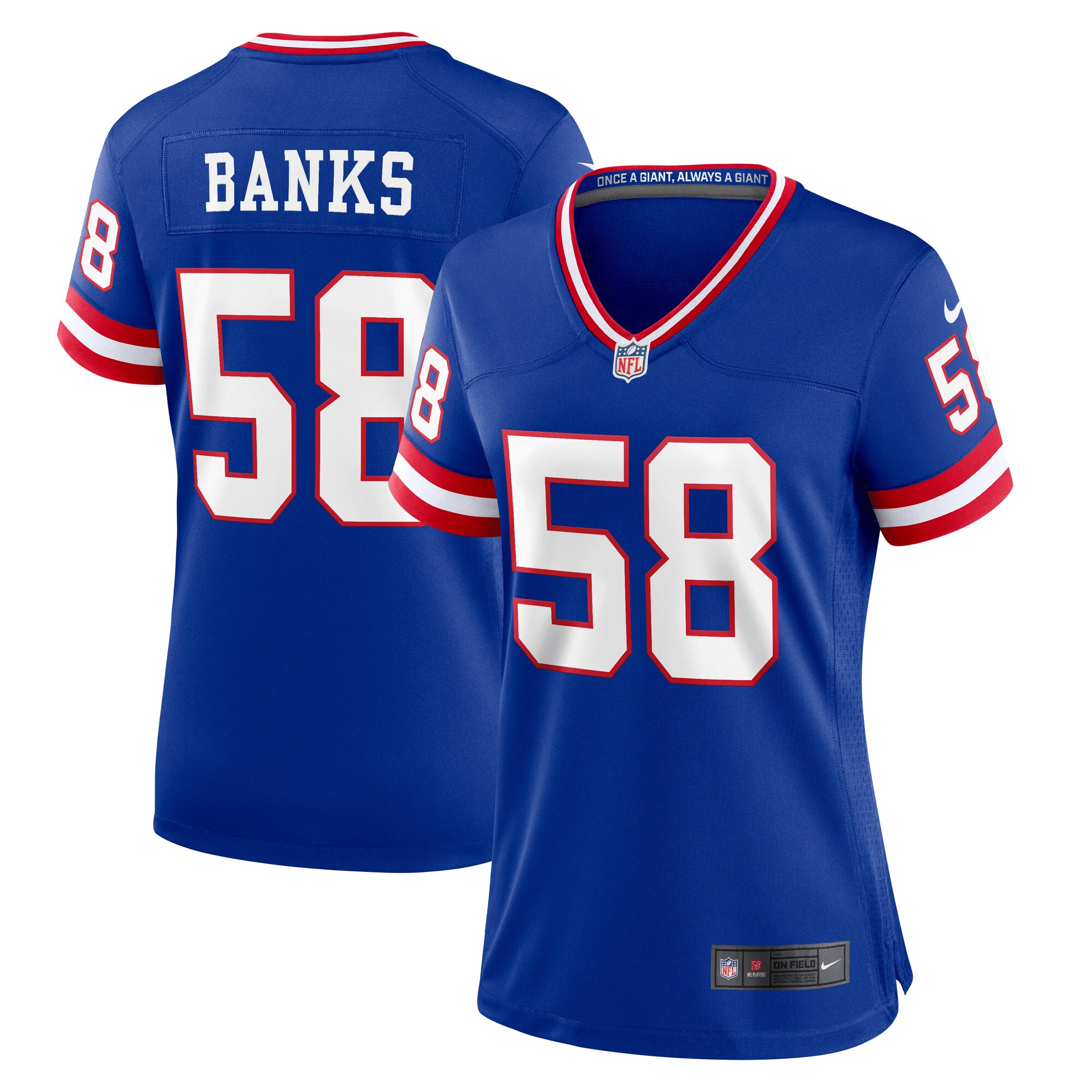 Carl Banks New York Giants Women's Classic Retired Player Game Jersey - Royal cheap jerseys for sale - CheapJerseys.Shop