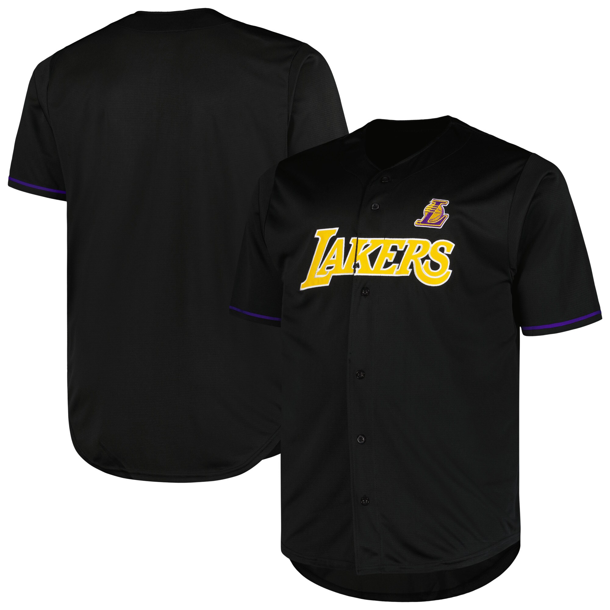 Los Angeles Lakers Profile Big & Tall Pop Jersey - Black cheap jerseys for sale - CheapJerseys.Shop