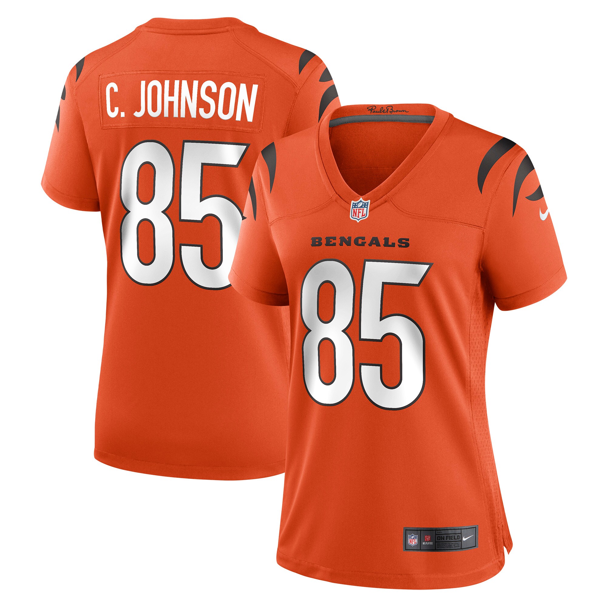 Chad Johnson Cincinnati Bengals Women's Retired Game Jersey - Orange cheap jerseys for sale - CheapJerseys.Shop