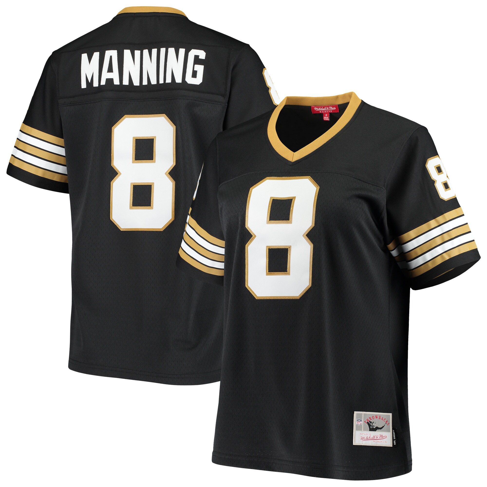 Archie Manning New Orleans Saints Mitchell & Ness Women's 1979 Legacy Replica Jersey - Black cheap jerseys for sale - CheapJerseys.Shop