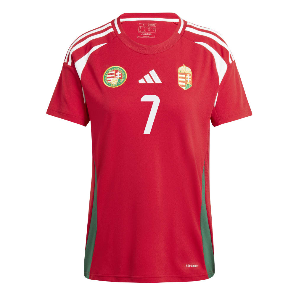 Loïc Négo 7 Hungary National Team 2024/25 Home WOMEN Jersey - Red cheap jerseys for sale - CheapJerseys.Shop