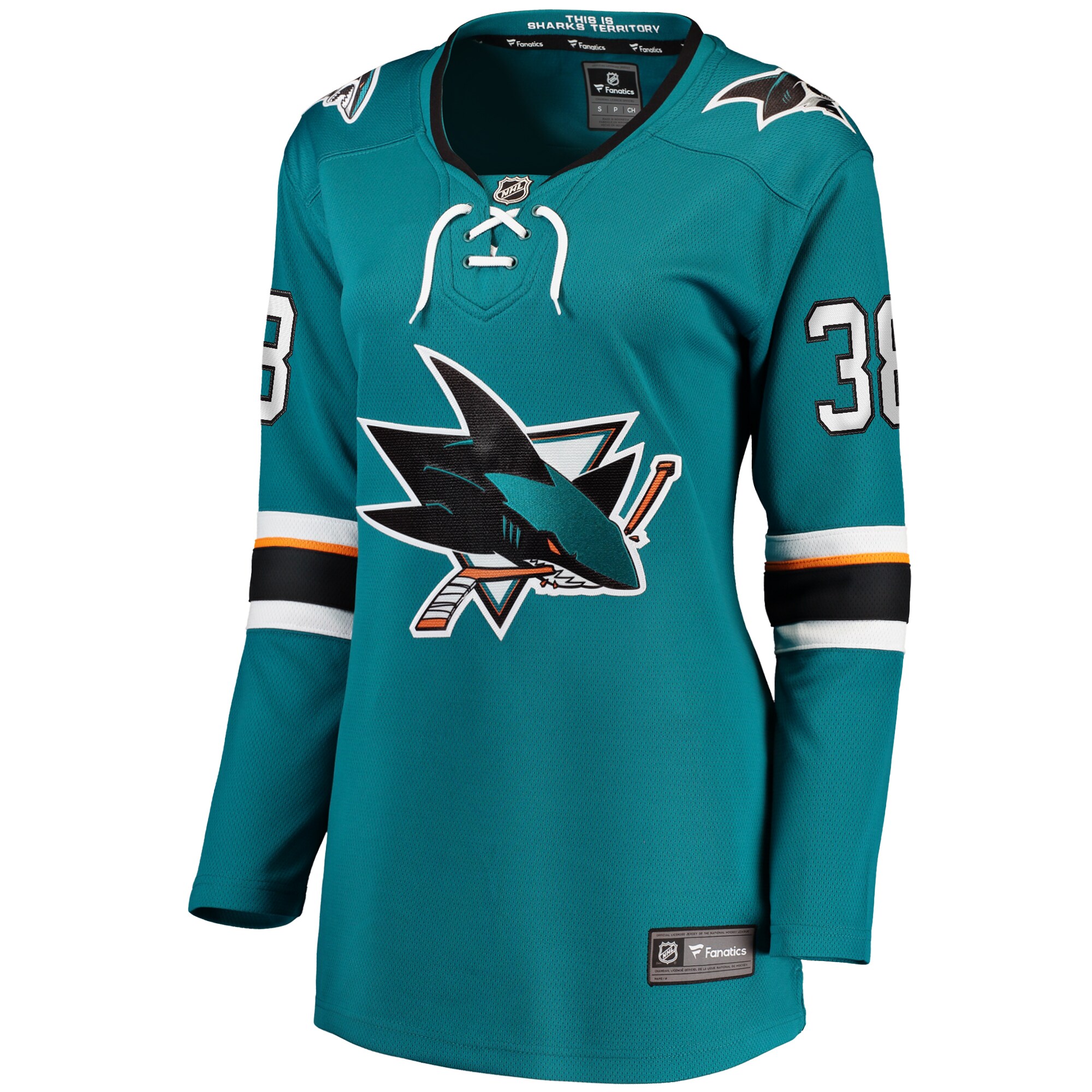 Mario Ferraro San Jose Sharks Fanatics Women's Home Breakaway Player Jersey - Teal cheap jerseys for sale - CheapJerseys.Shop