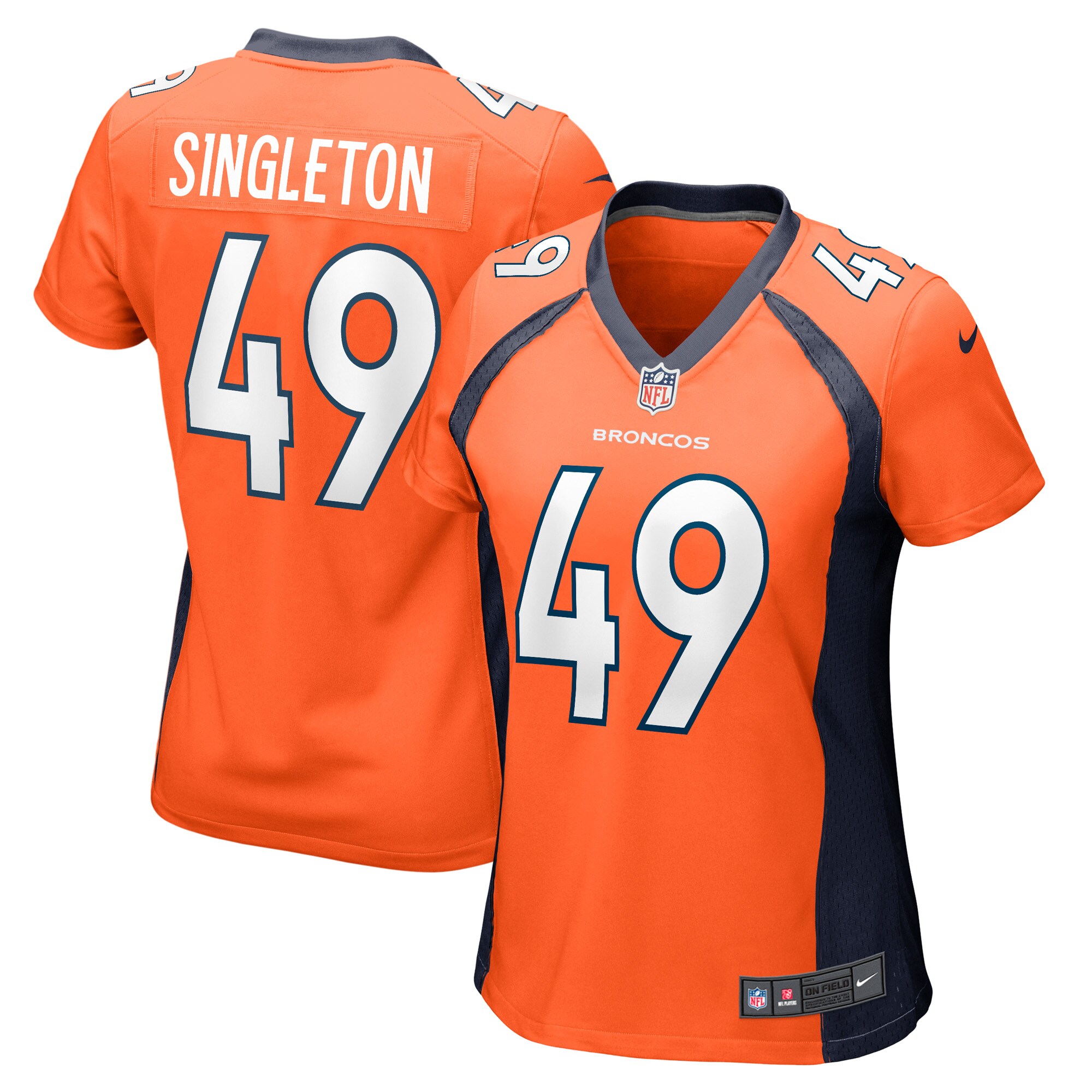 Alex Singleton Denver Broncos Women's Game Player Jersey - Orange cheap jerseys for sale - CheapJerseys.Shop